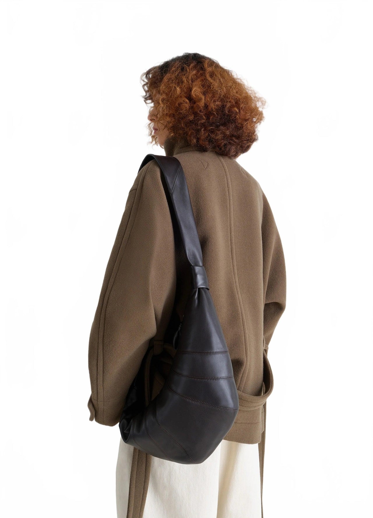 Sac Croissant Moyen - Lemaire - Chocolat