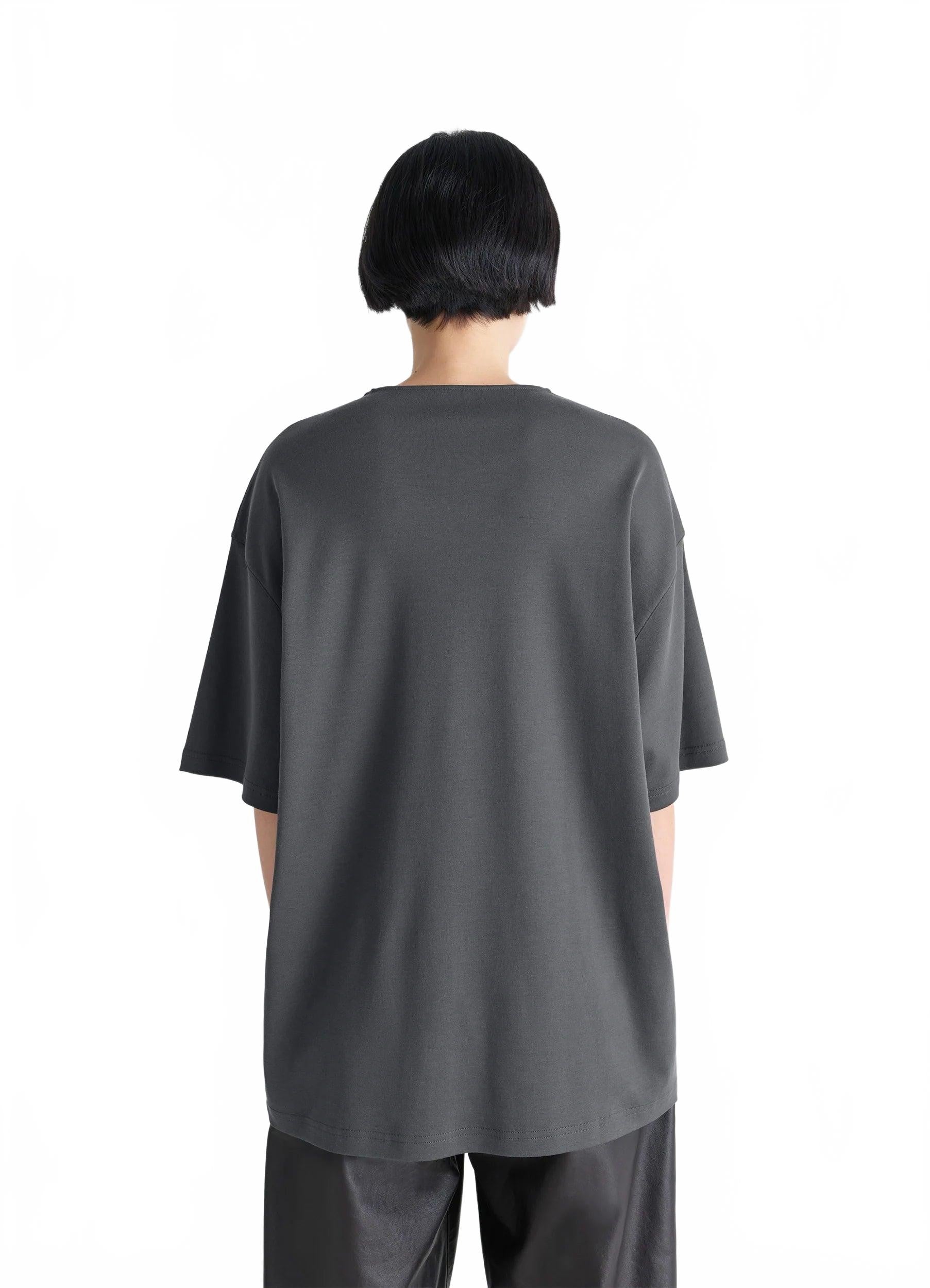 T-shirt Relaxed - Lemaire - Gris Carbone