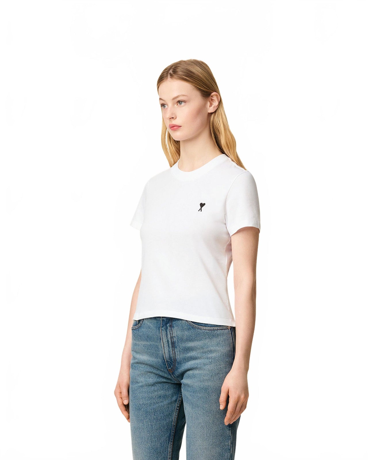 Tshirt Ami De Coeur Cropped - Ami - Blanc