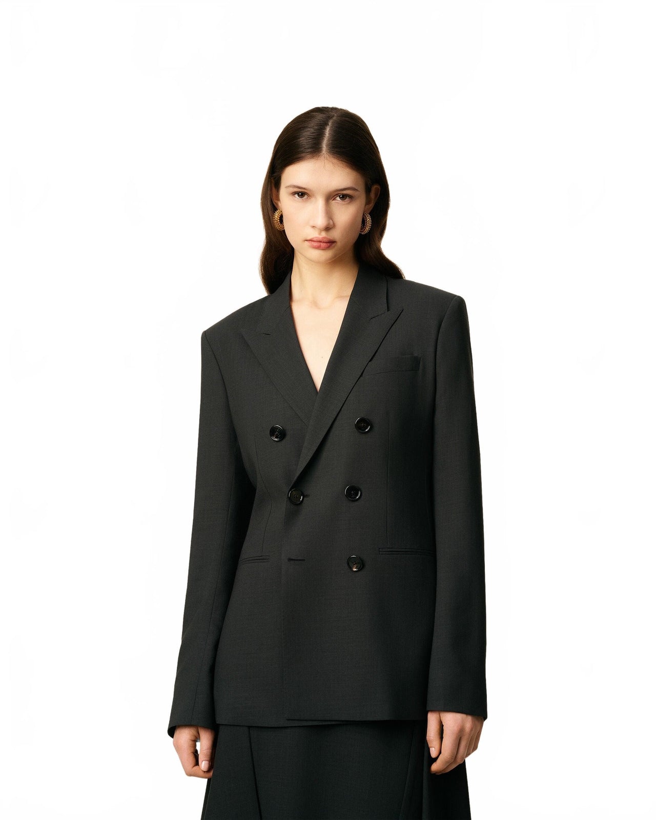 Veste Loose Croisée - Ami - Anthracite