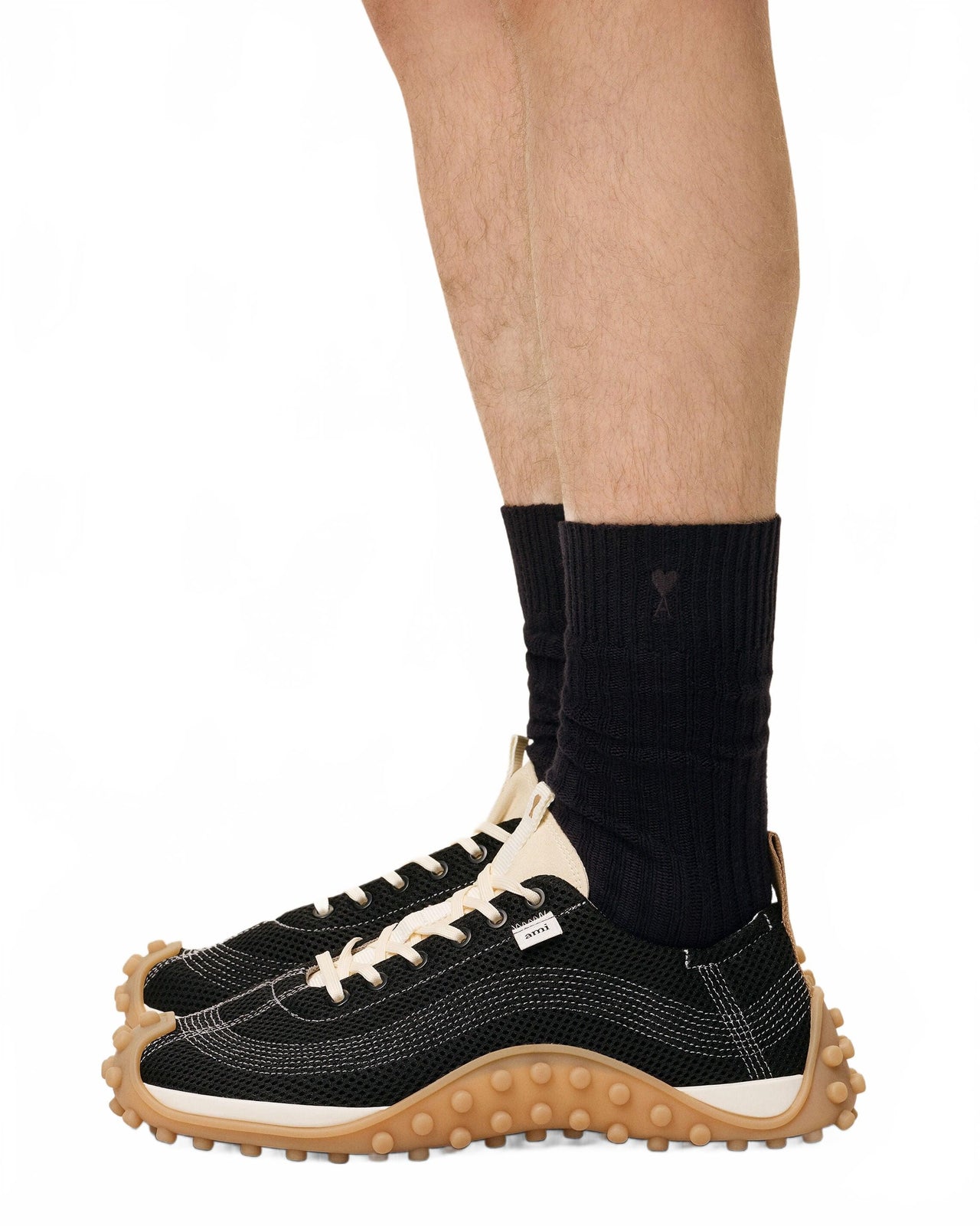 Pack Trois Chaussettes Ami De Coeur - Ami - Ecru / Gris / Noir