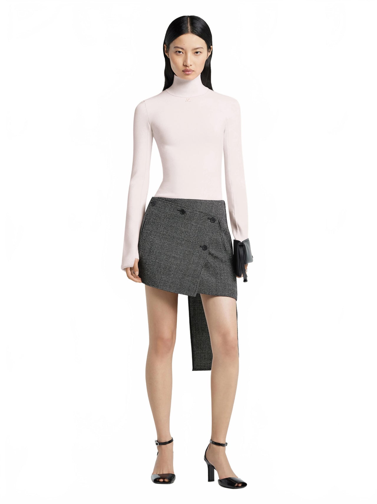Interlock Mockneck Sweater - Courreges - Powder Pink