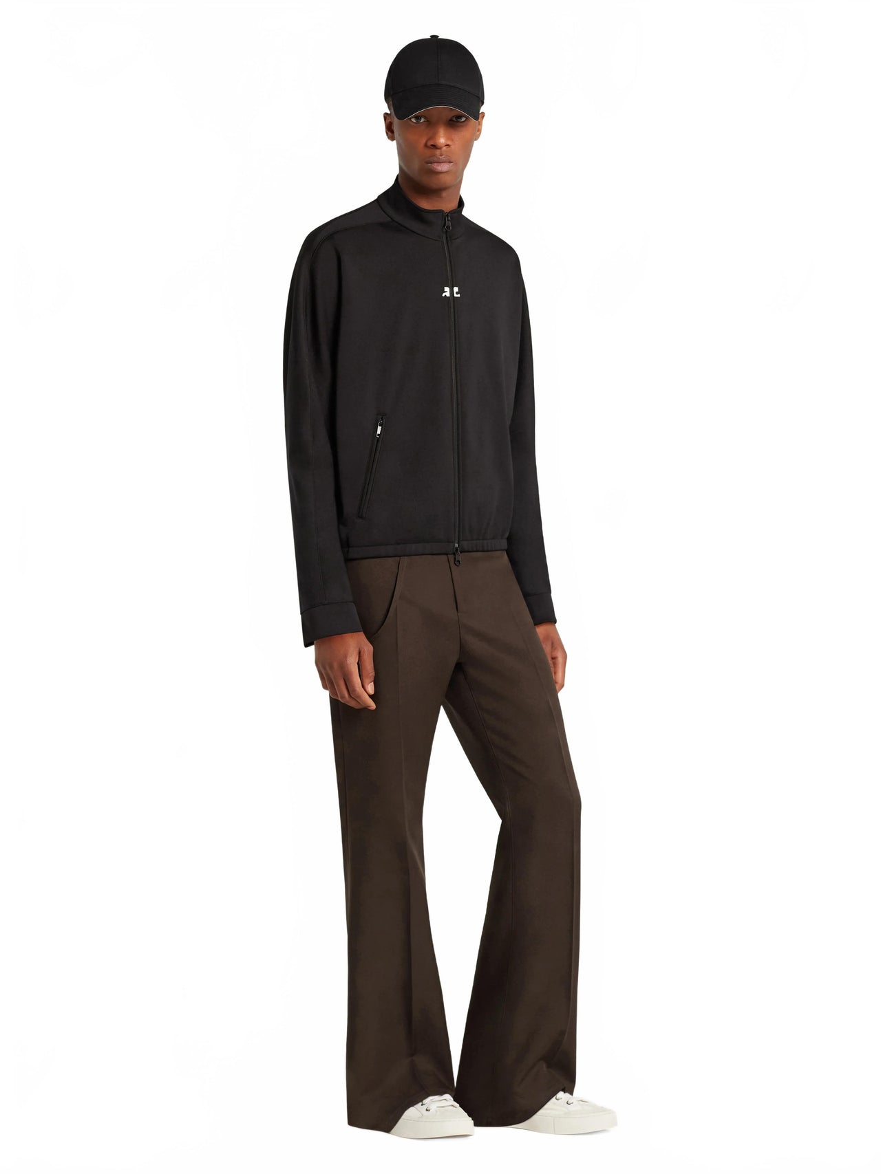 Jacket Interlock Tracksuit - Courreges - Black