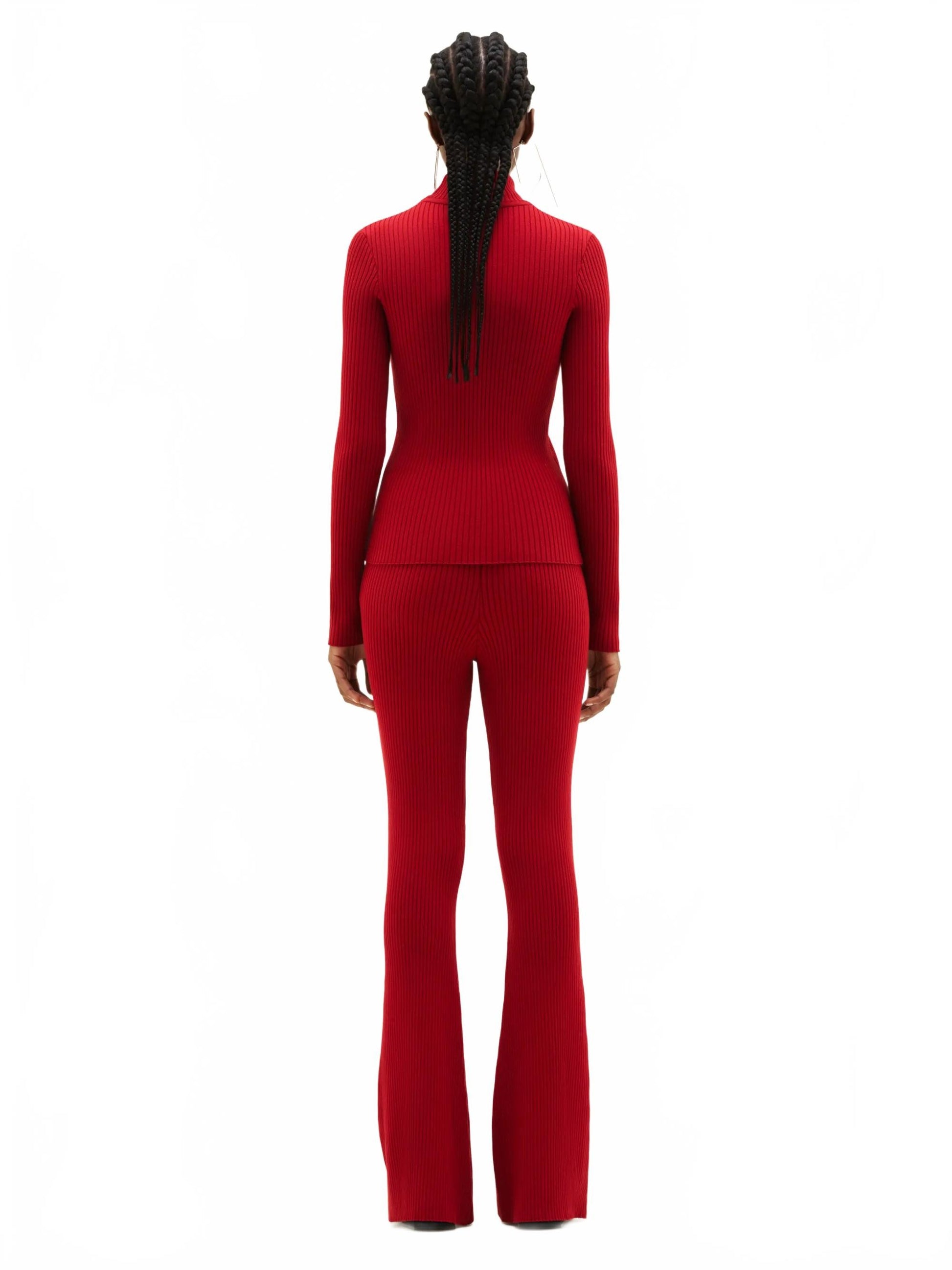 Reedition Knit Ls Jumper - Courreges - Red