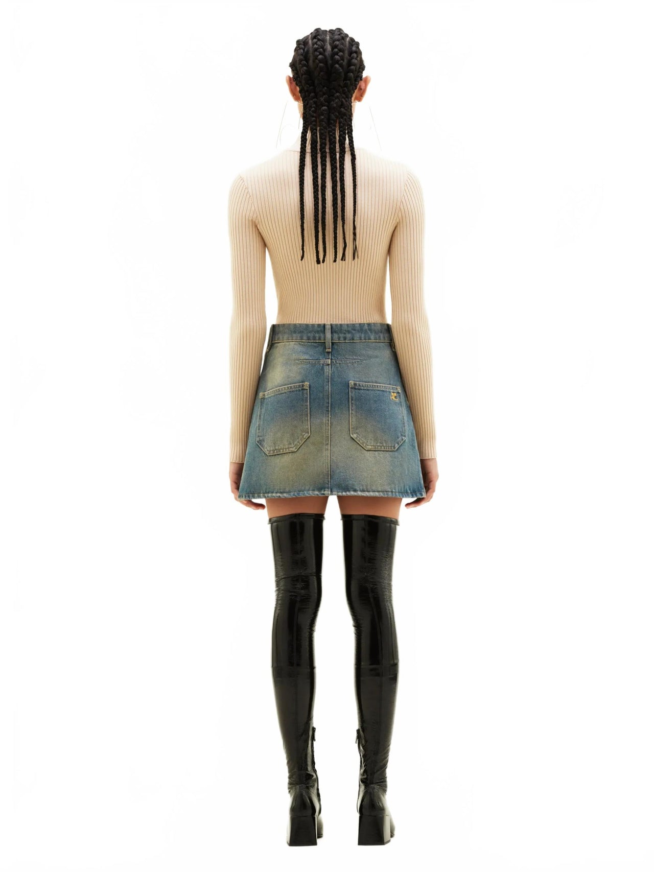 Reedition Knit Ls Jumper - Courreges - Cappuccino