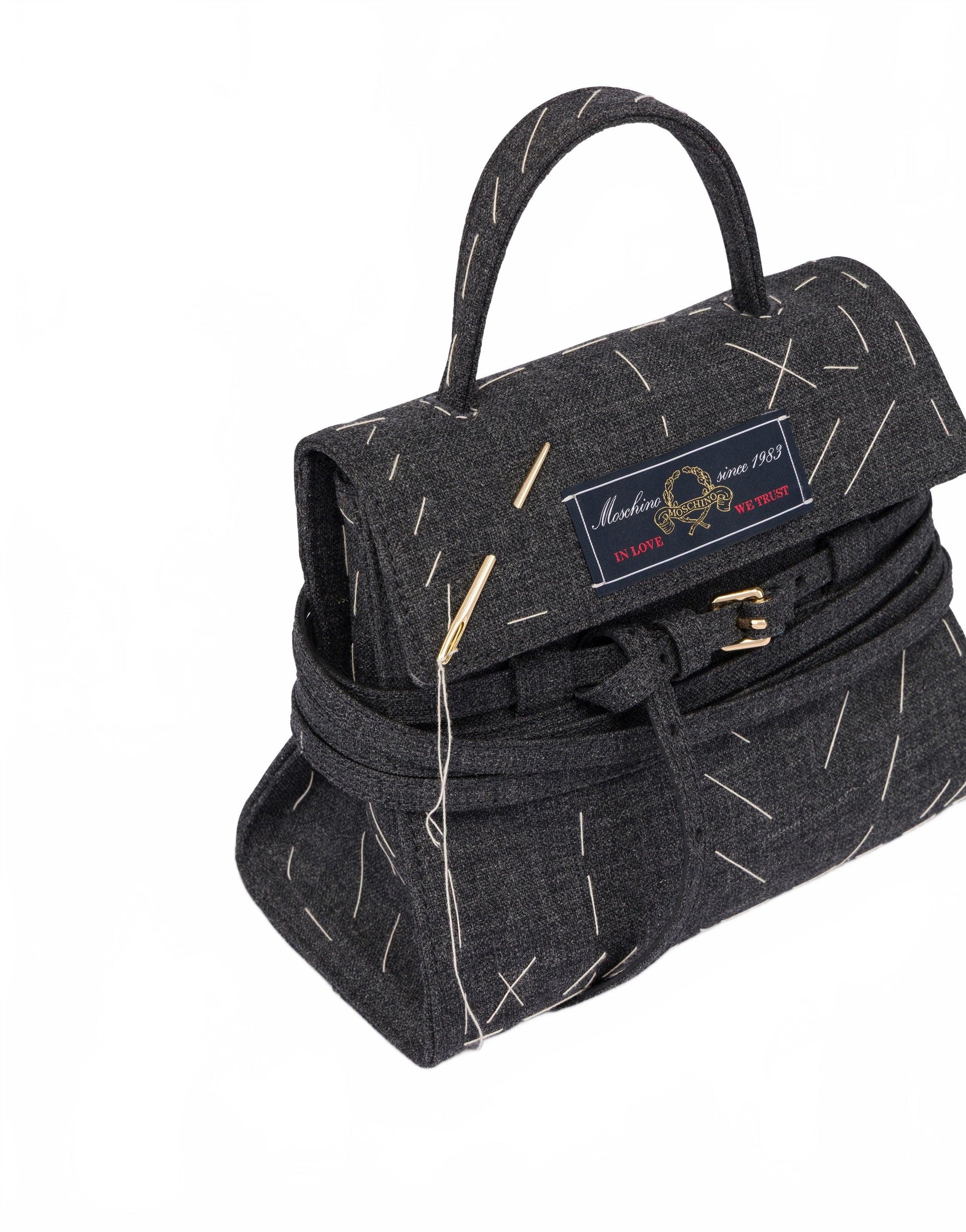 Tie Me Laine Small - Moschino - Noir