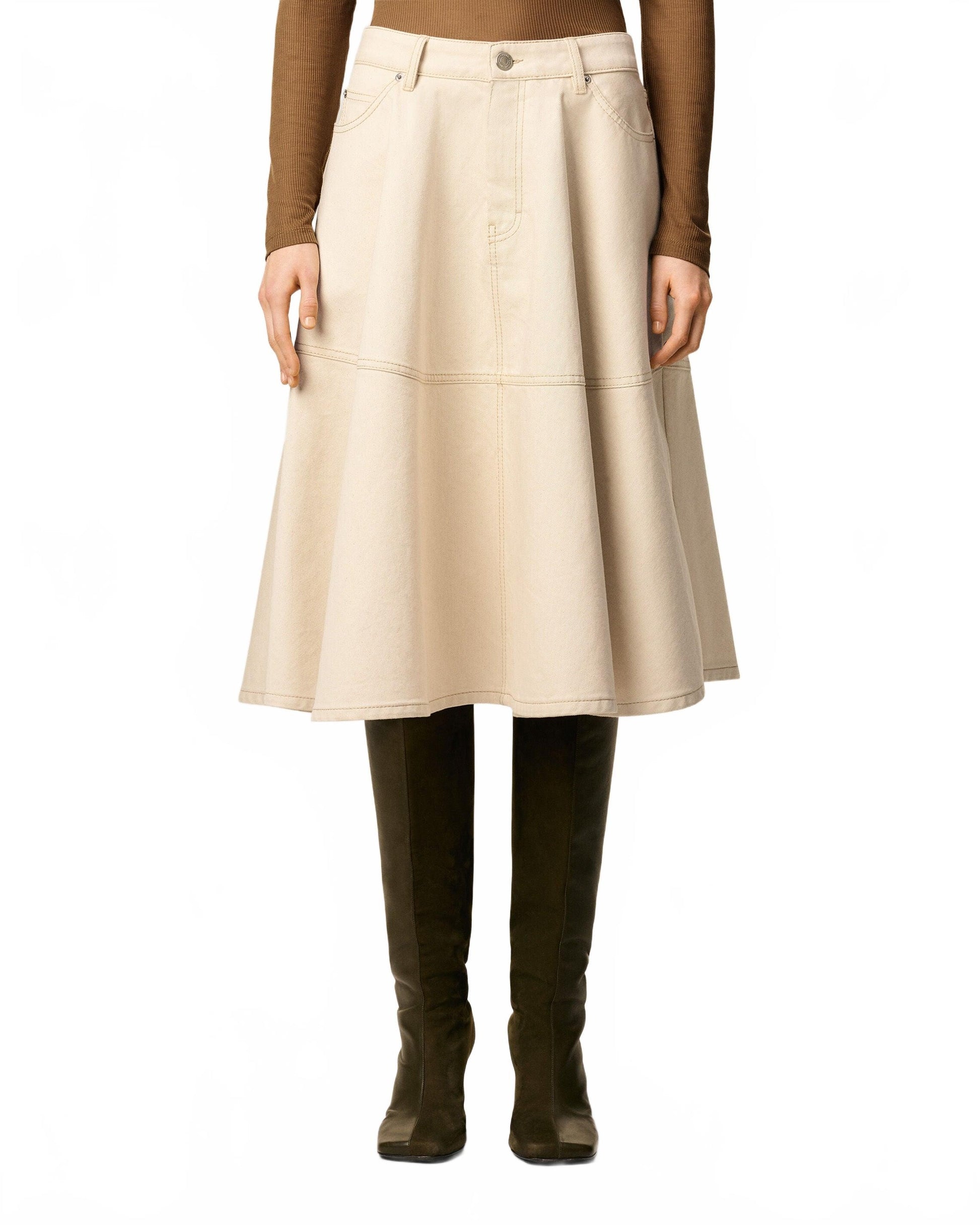 Jupe Midi - Ami - Écru
