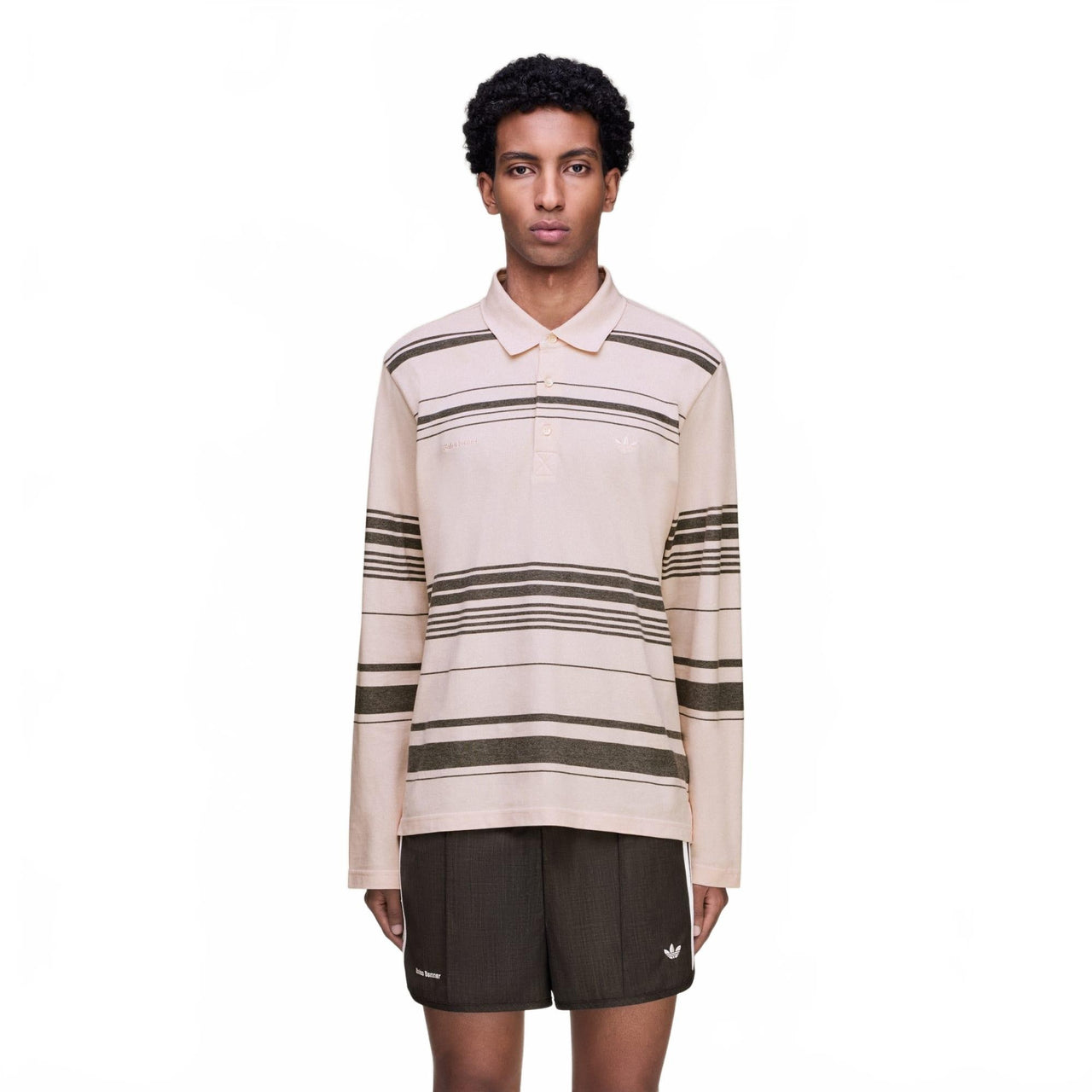 WB Polo - Adidas X Wales Bonner - Light Pink / Charcoal Grey