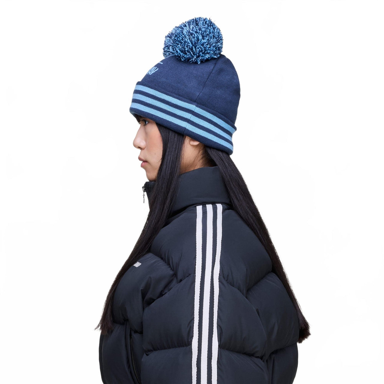 Pom Pom Beanie - Adidas X Avavav - Night Marine / Light Blue