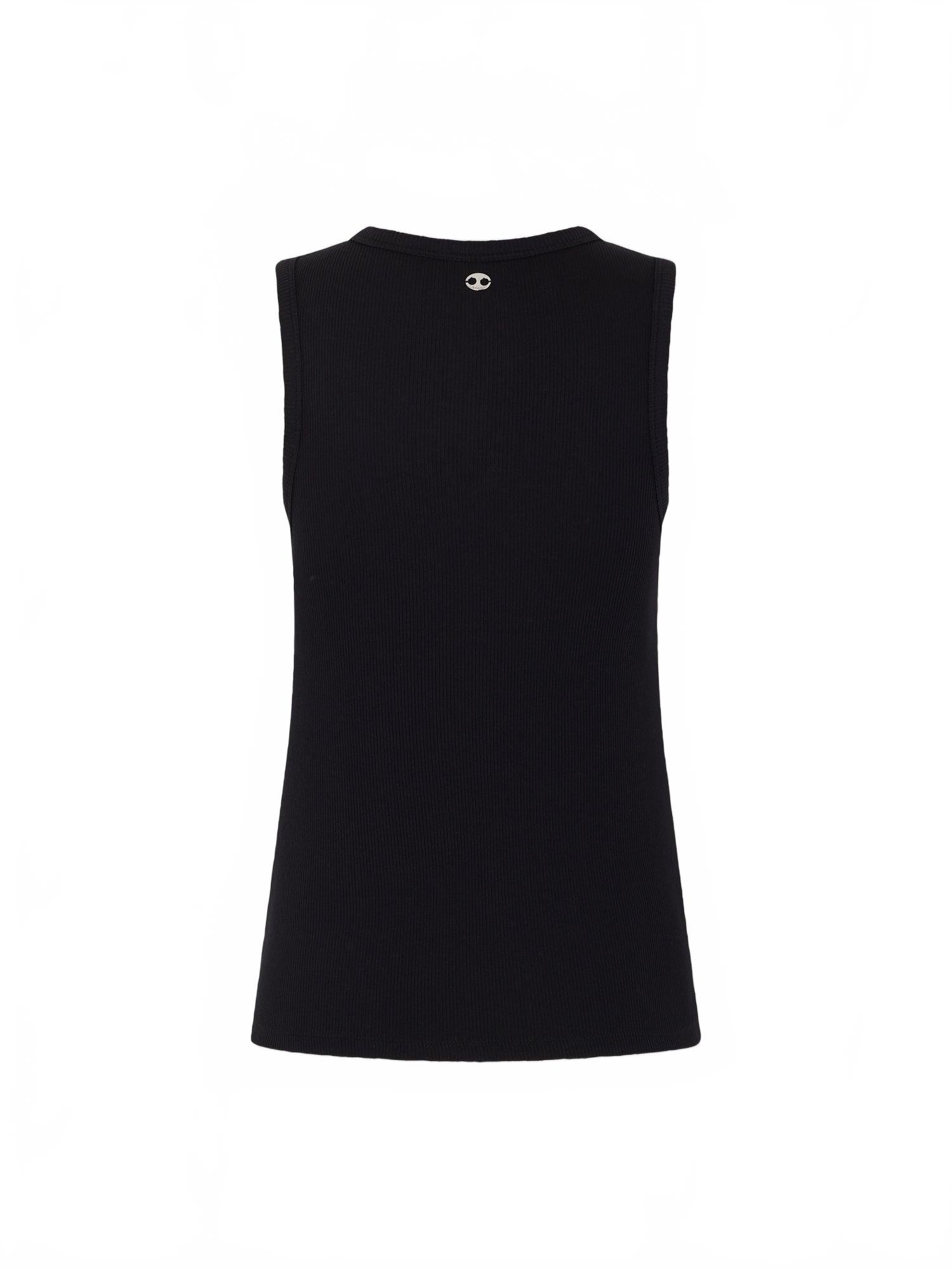 Debardeur Noir Et Detail Argent - Rabanne - Black