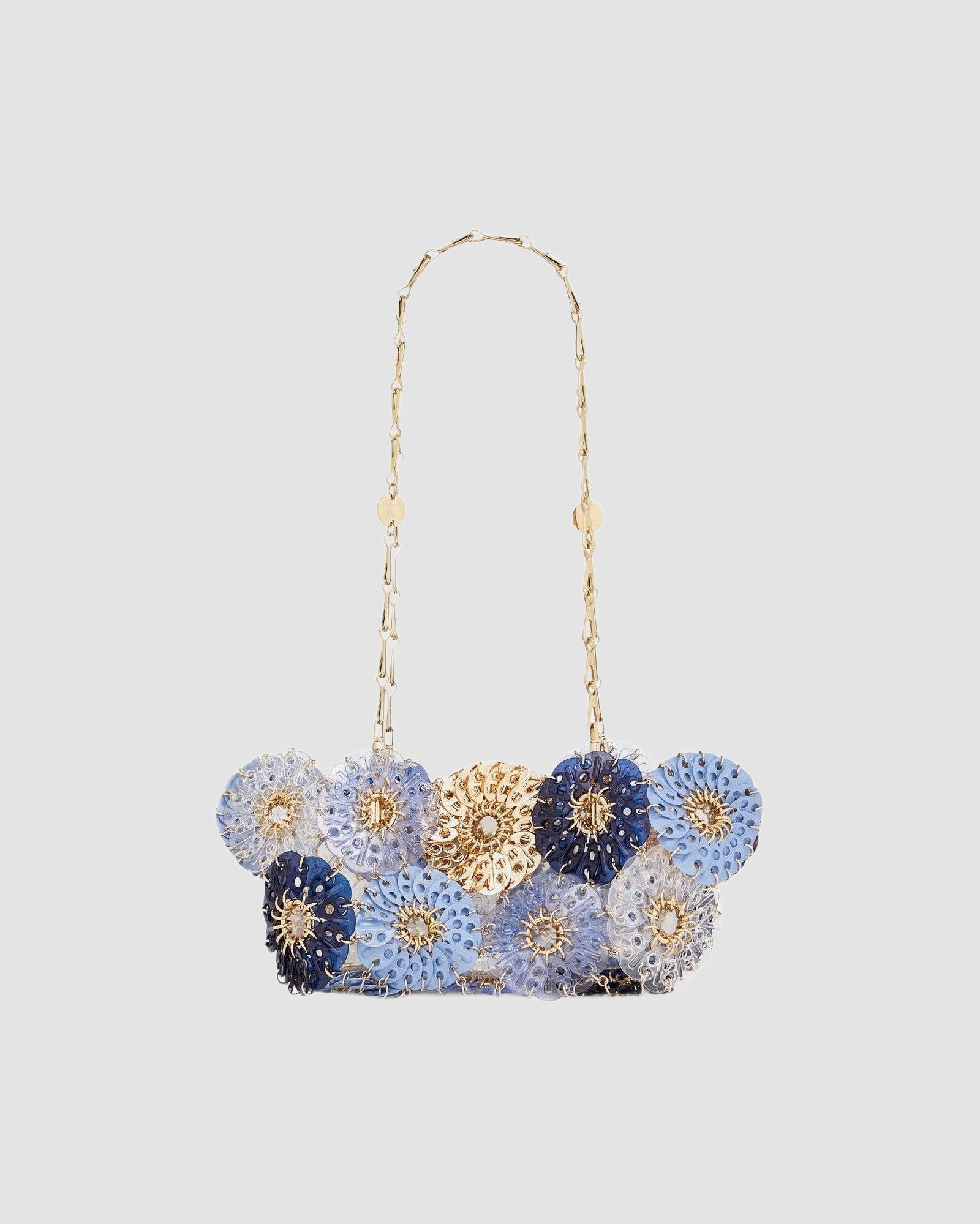 Sac Flower 1969 - Rabanne - Bleu / Gold