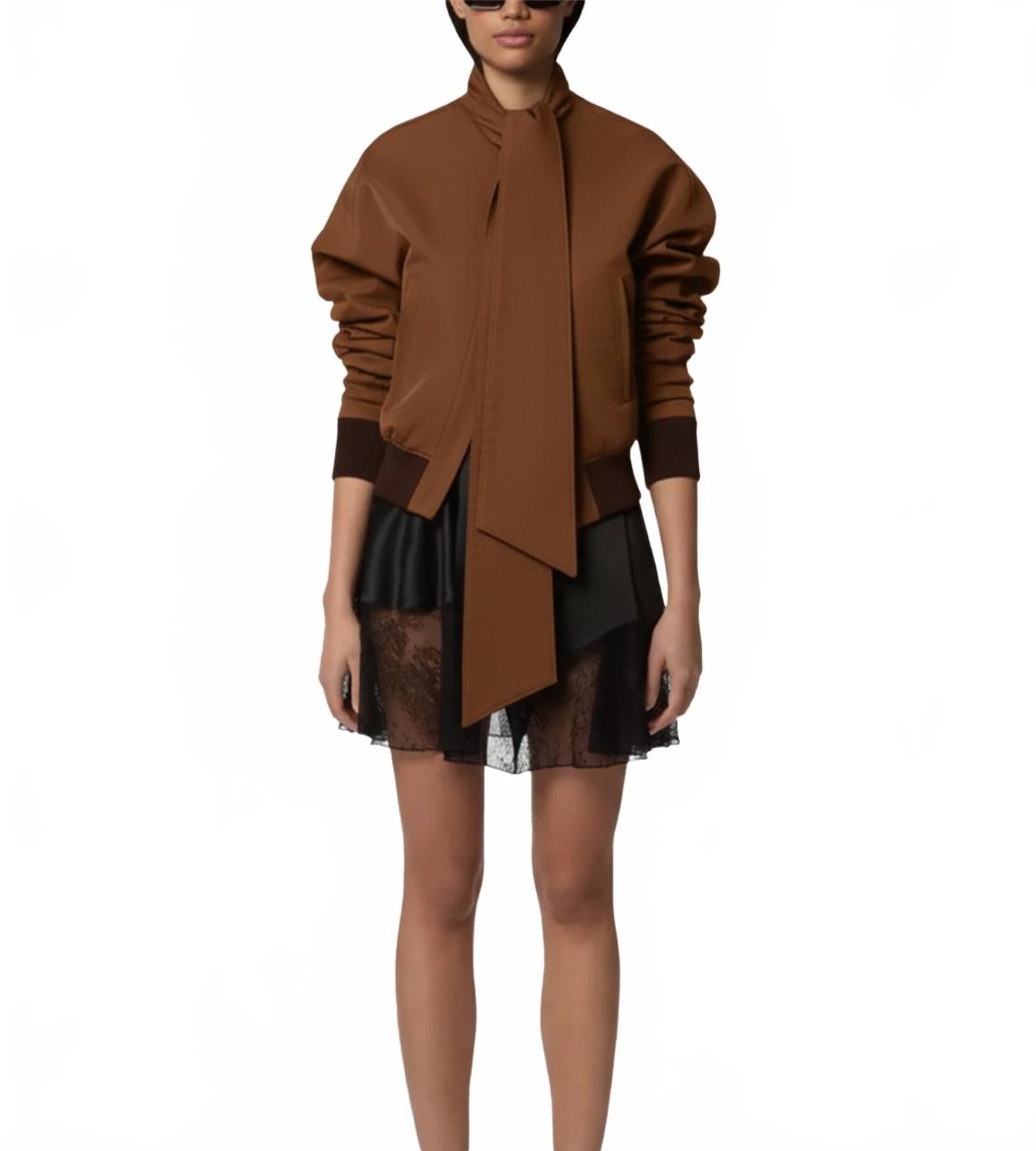 Blouson Ottoman A Echarpe - Nina Ricci