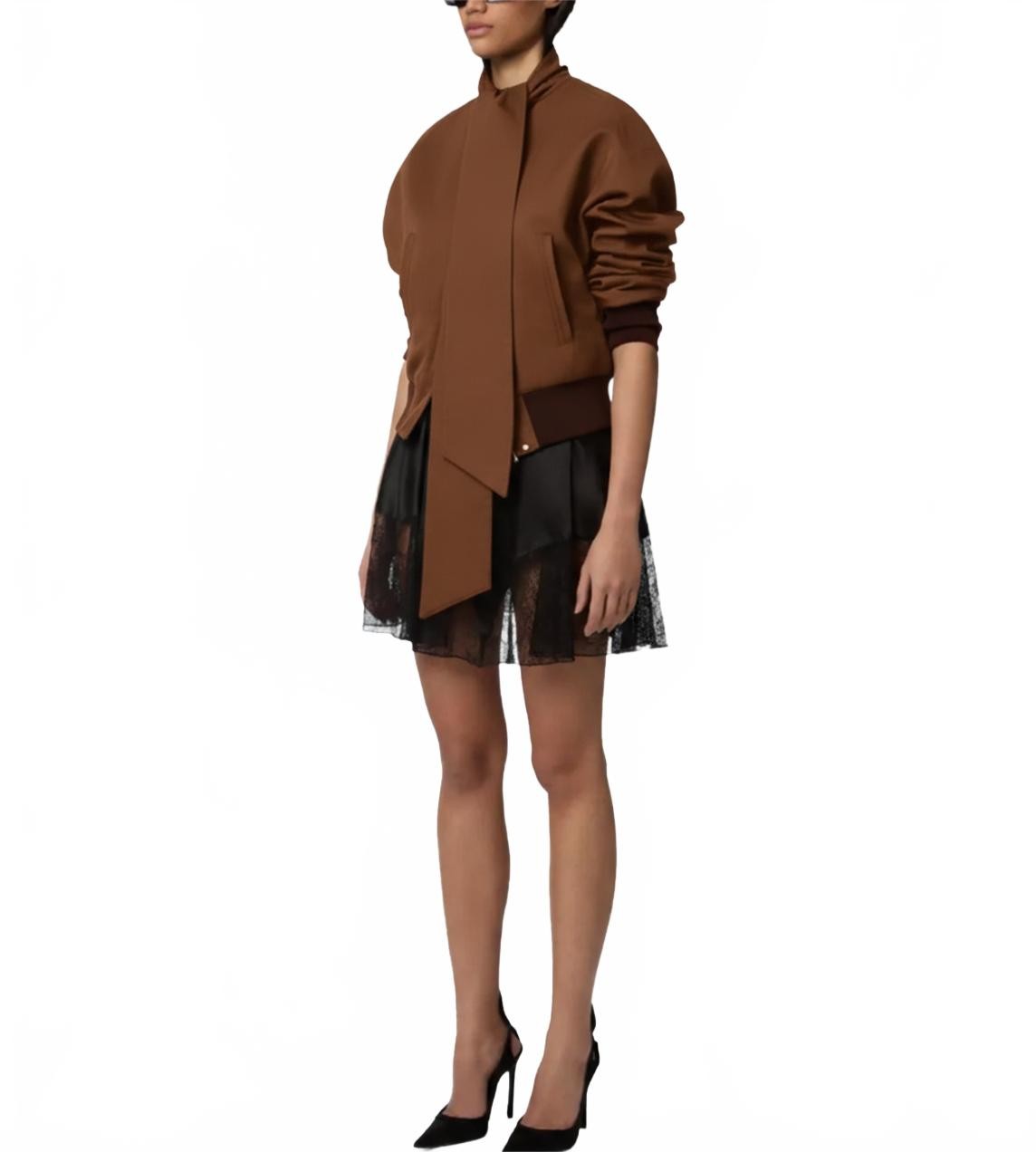 Blouson Ottoman A Echarpe - Nina Ricci