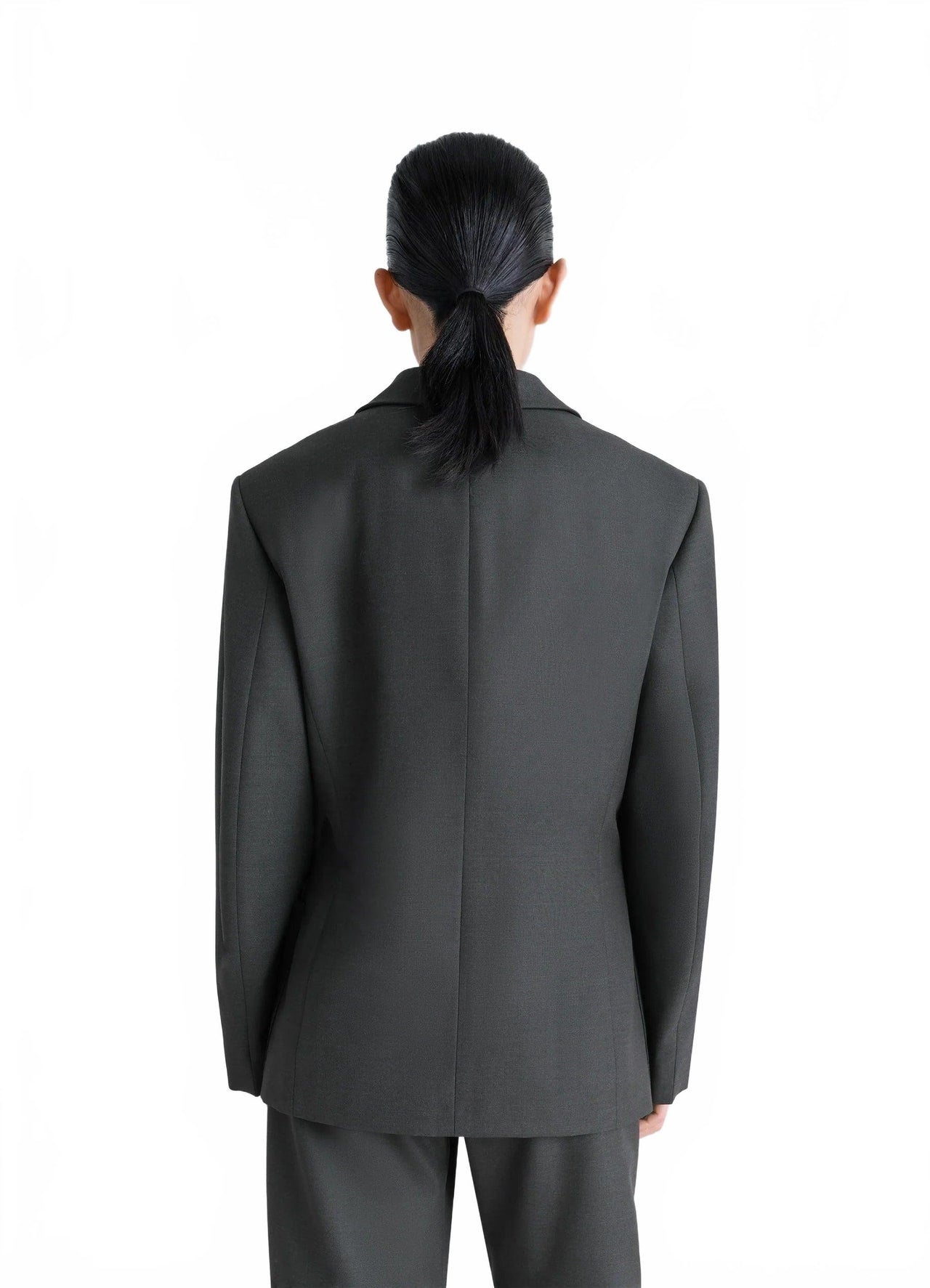 Double-Breasted Tailored Jacket - Lemaire - Coal