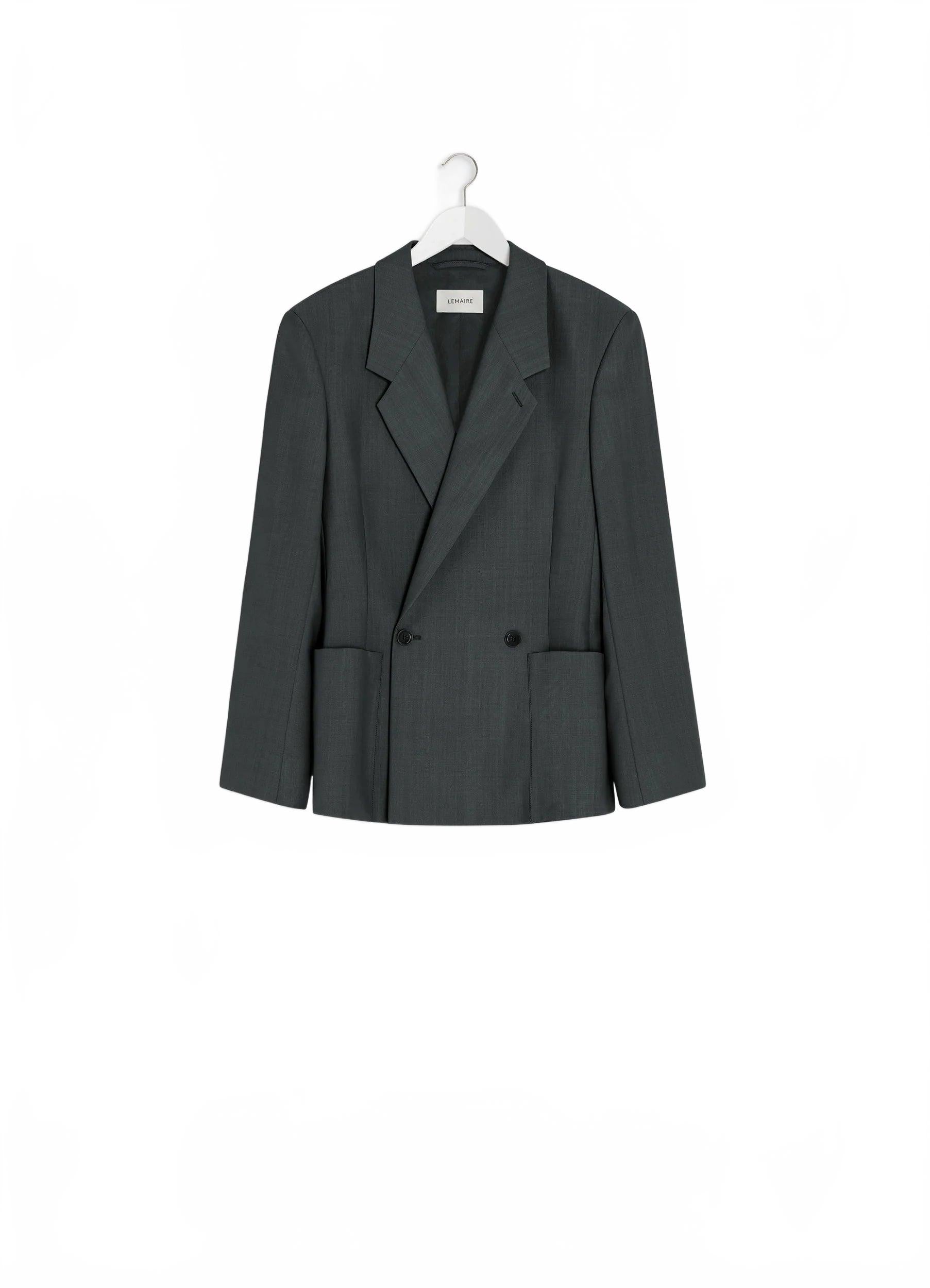 Double-Breasted Tailored Jacket - Lemaire - Coal