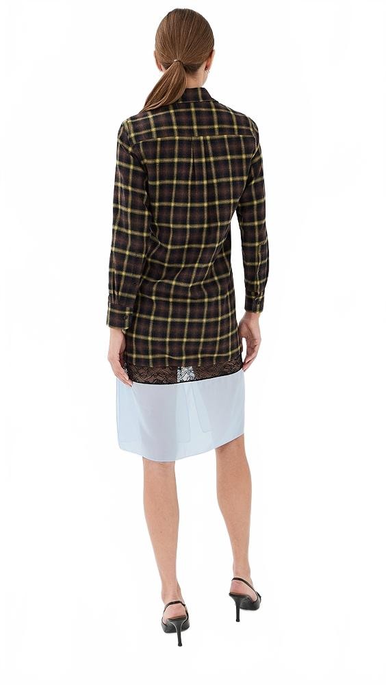 Multi Layer Shirt Dress - Coperni - Brown-Blue