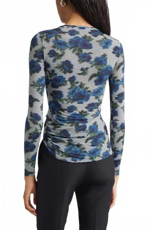 Suspended Ascii Top - Coperni - Print-Blue