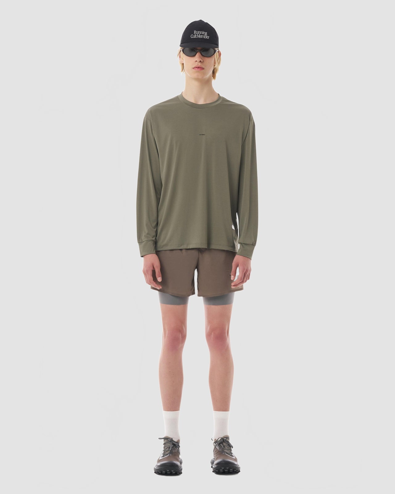 Auralite Long Tee - Satisfy - Dusty Olive