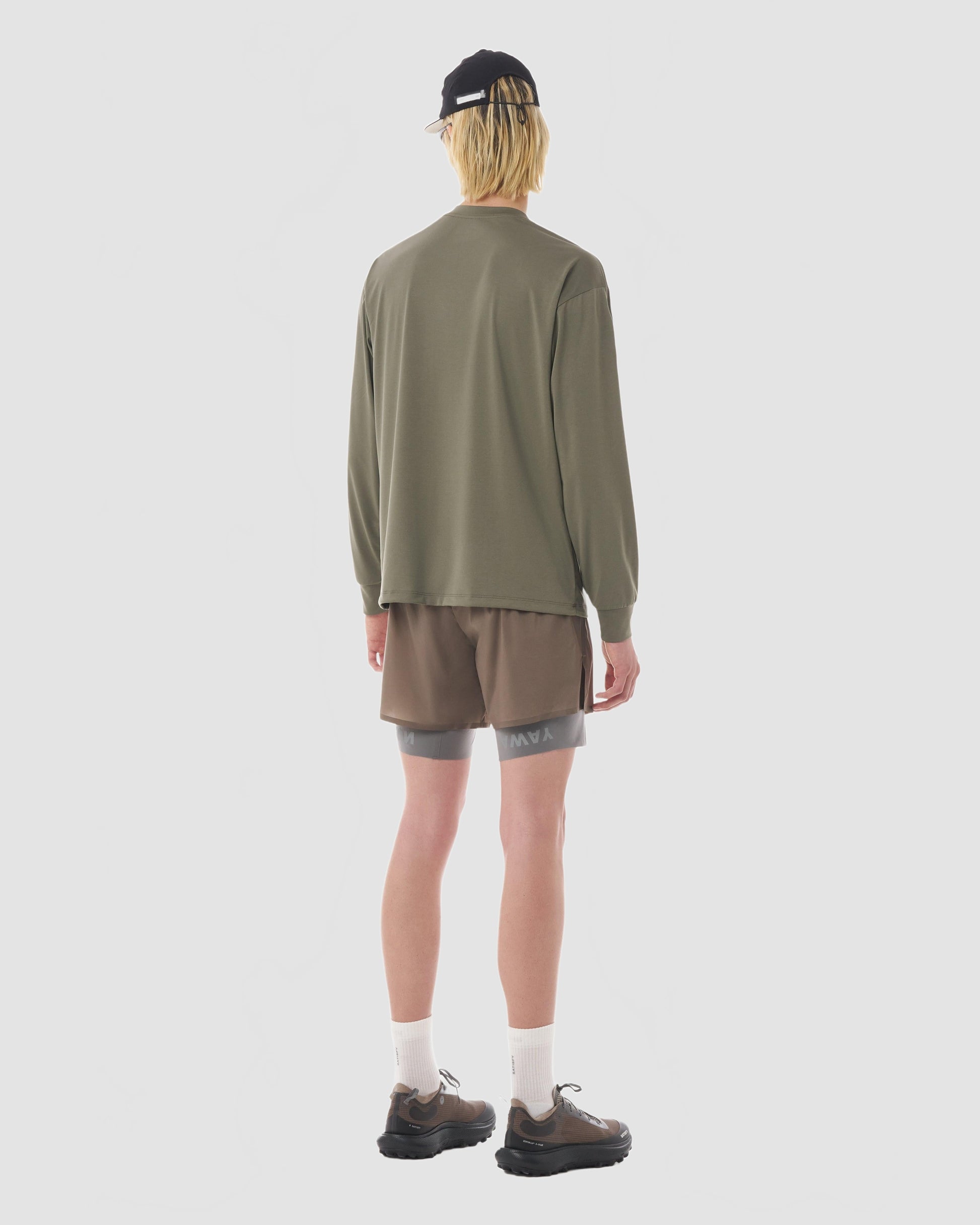 Auralite Long Tee - Satisfy - Dusty Olive