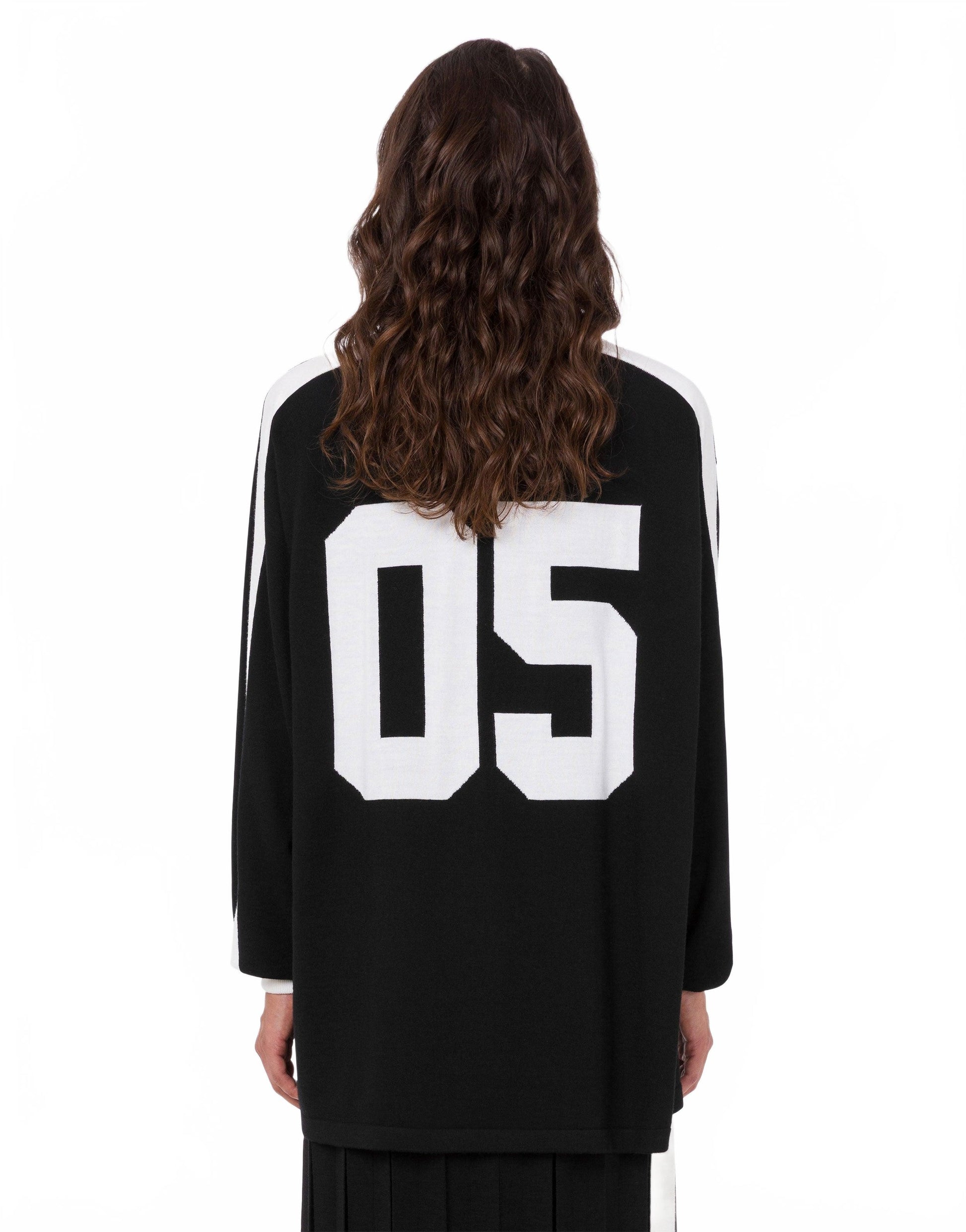 Maille Polo Smiley En Mérinos - Moschino - Noir