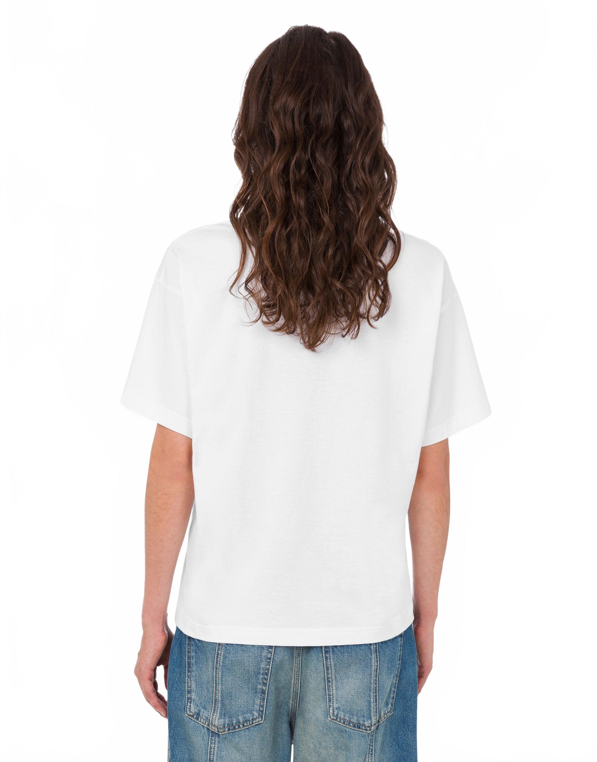 T-shirt Oie En Coton Biologique - Moschino - Blanc