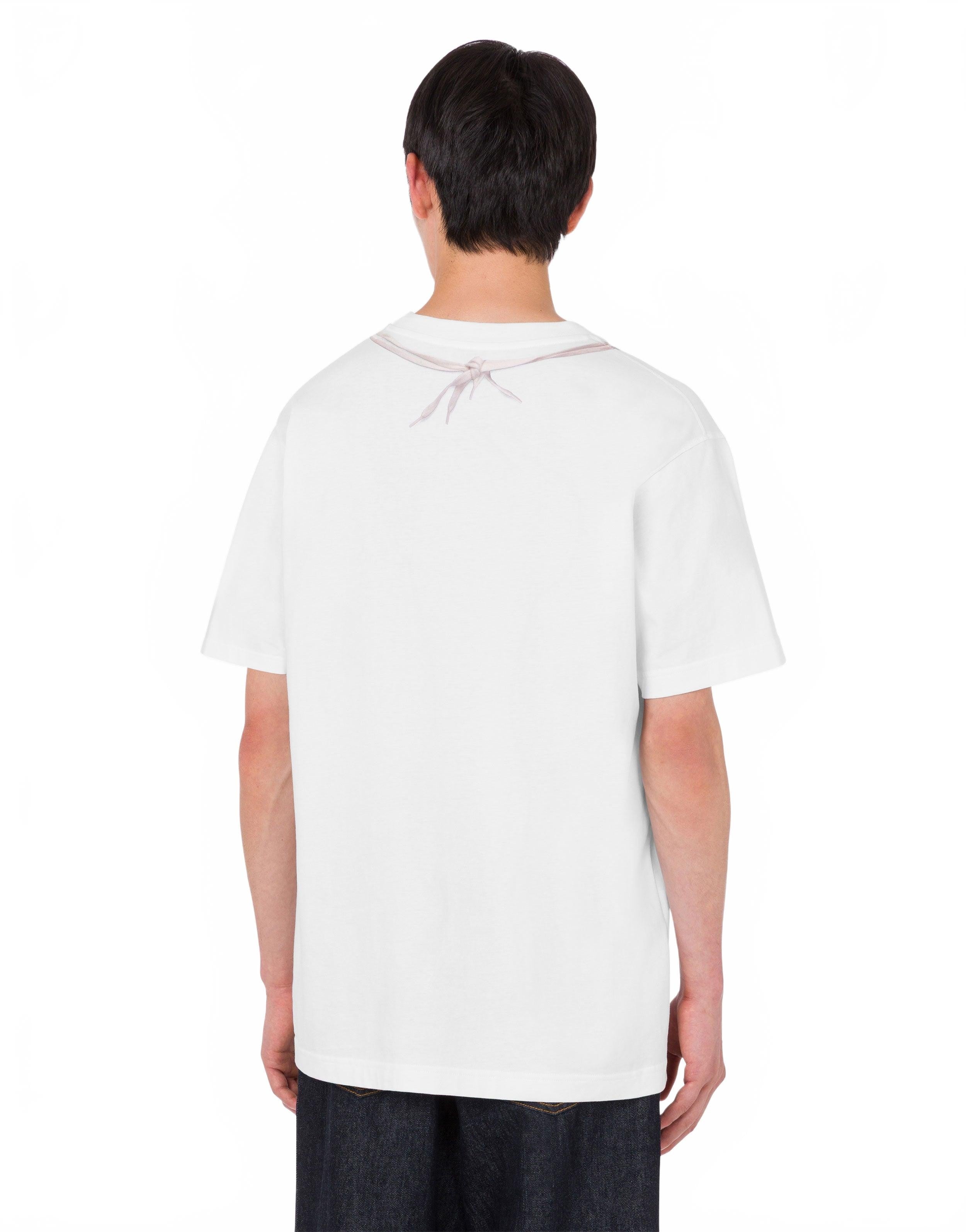 Organic Cotton Jersey Boxing Gloves T-shirt - Moschino - White