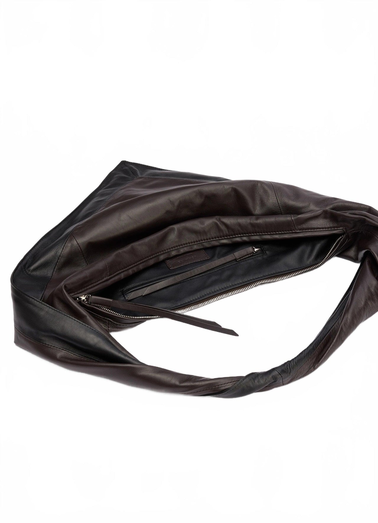 Scarf Bag Small - Lemaire - Black / Dark Chocolate