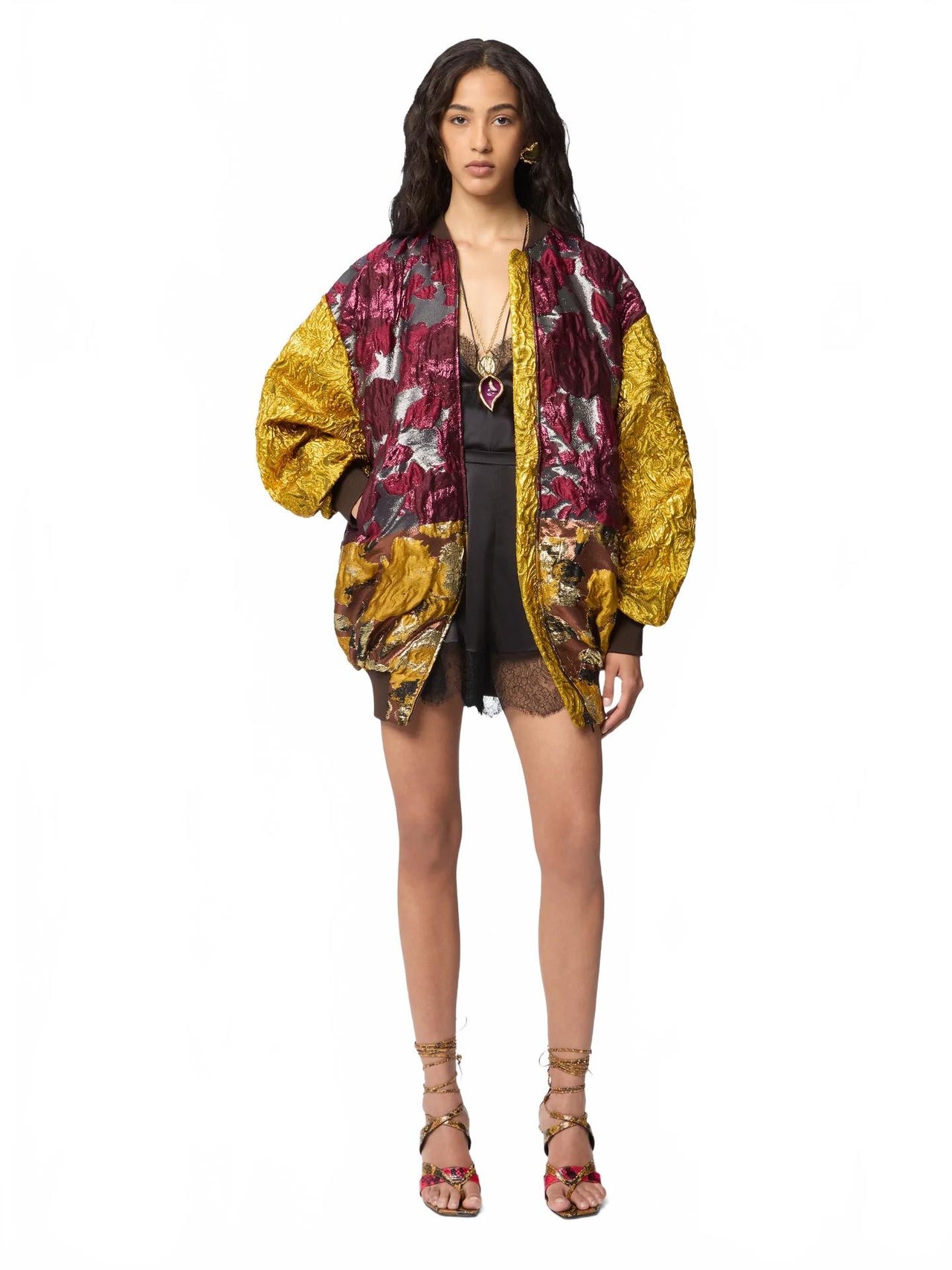 Bomber In Patchwork Jacquard - Nina Ricci - Jacquard
