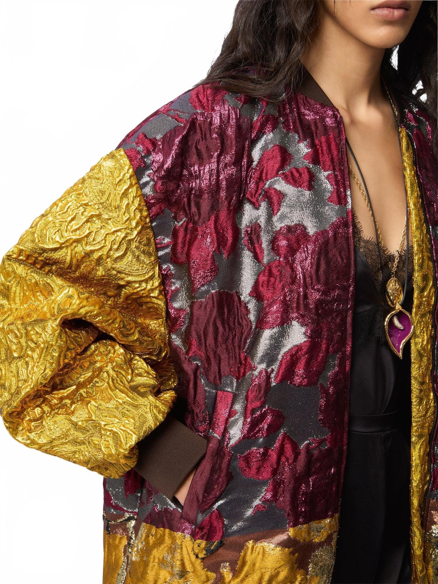 Bomber In Patchwork Jacquard - Nina Ricci - Jacquard