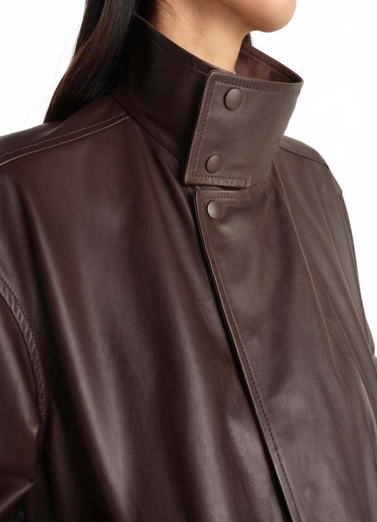 Soft Leather Blouson - Lemaire - Chocolat