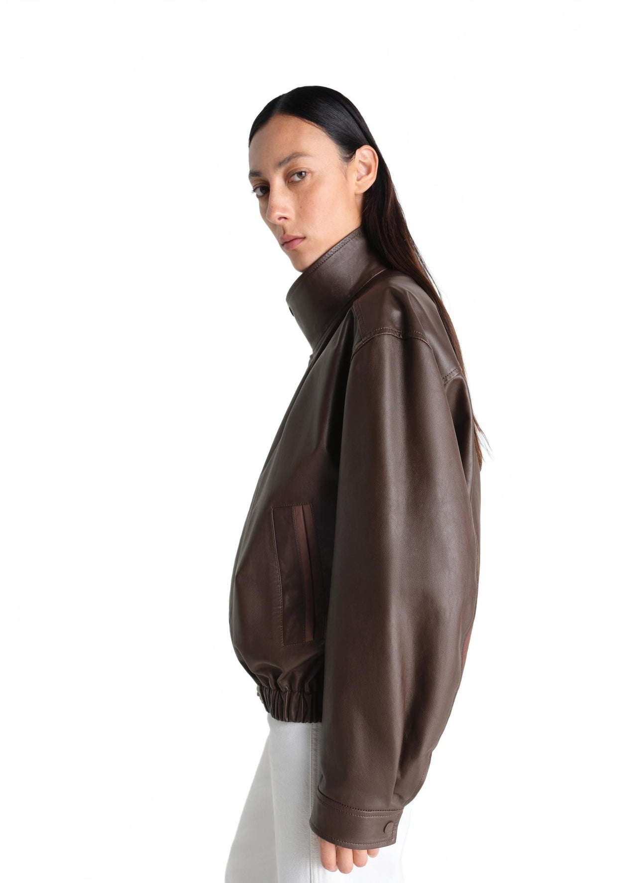 Soft Leather Blouson - Lemaire - Chocolat