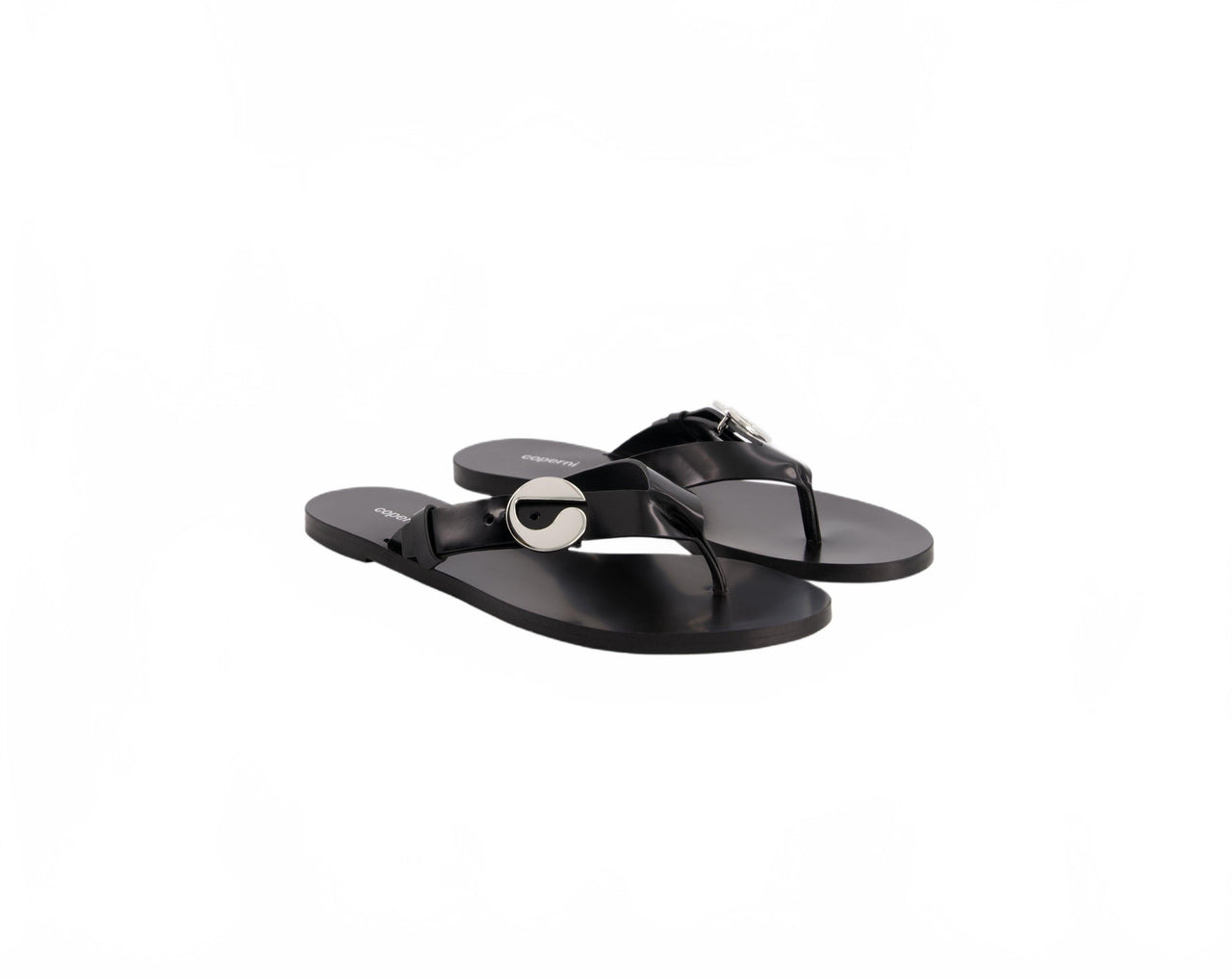 C Logo Flip Flops - Coperni - Noir