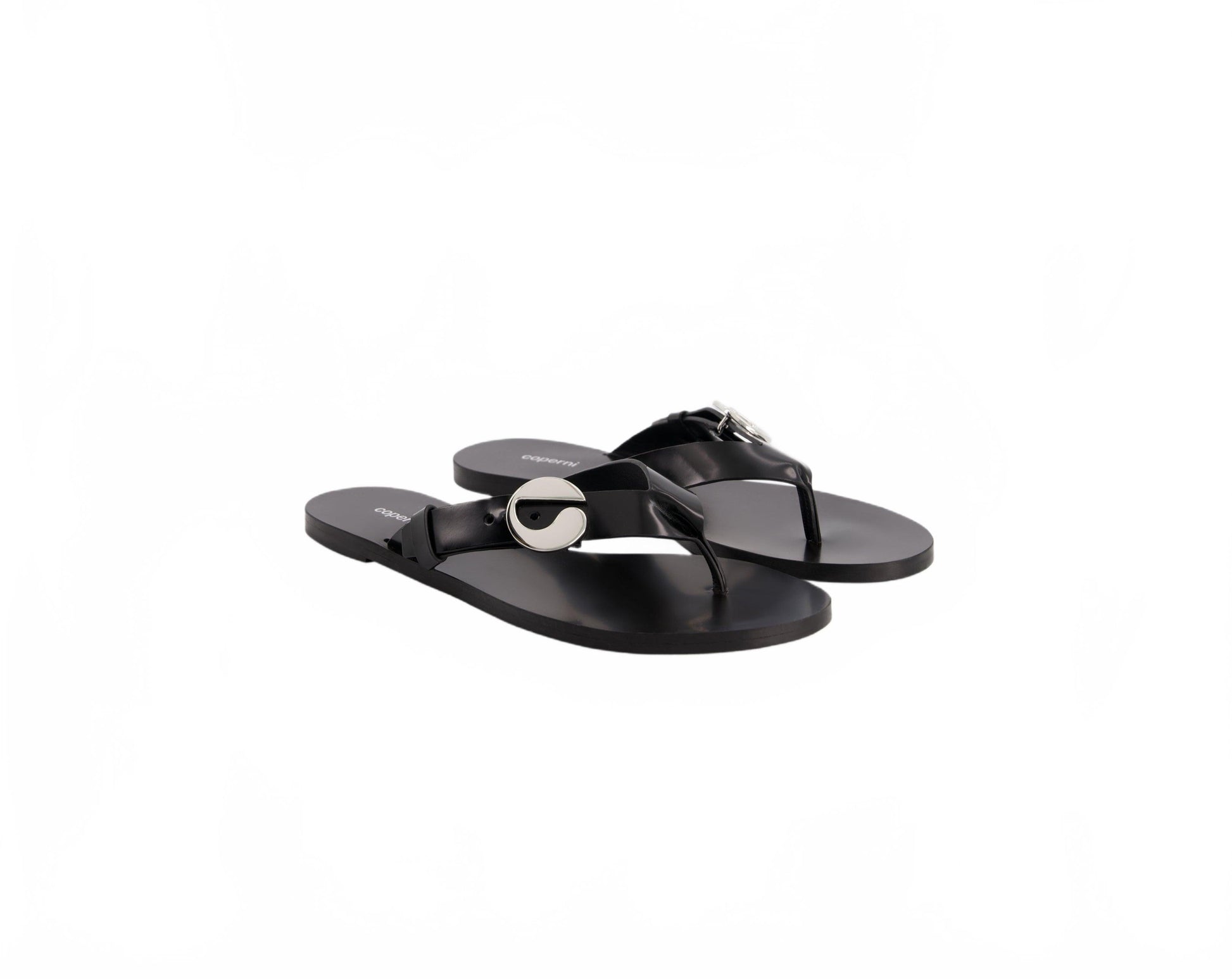 C Logo Flip Flops - Coperni - Noir