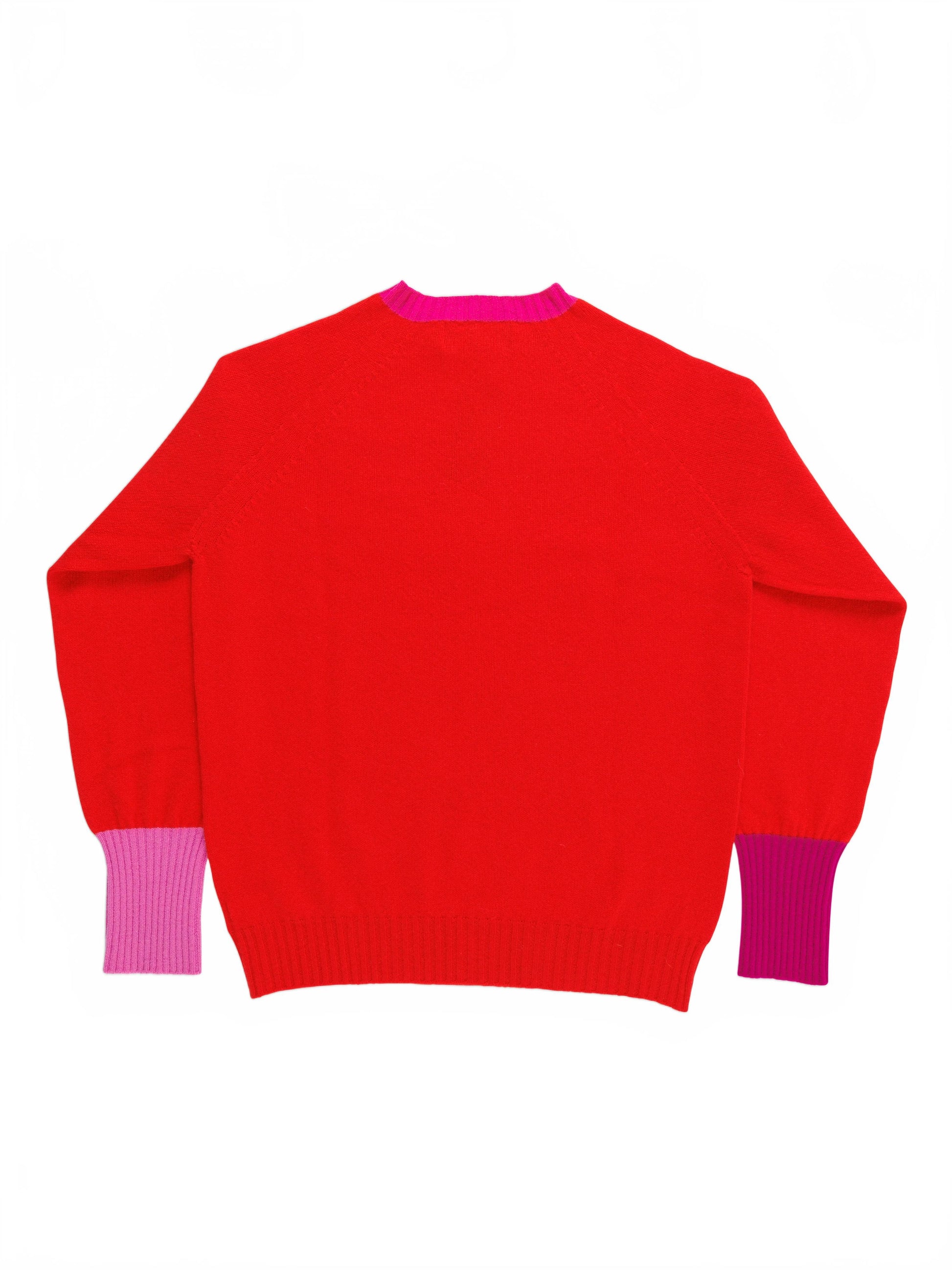 Unisex Lambswool Sweater - La Fetiche - Red