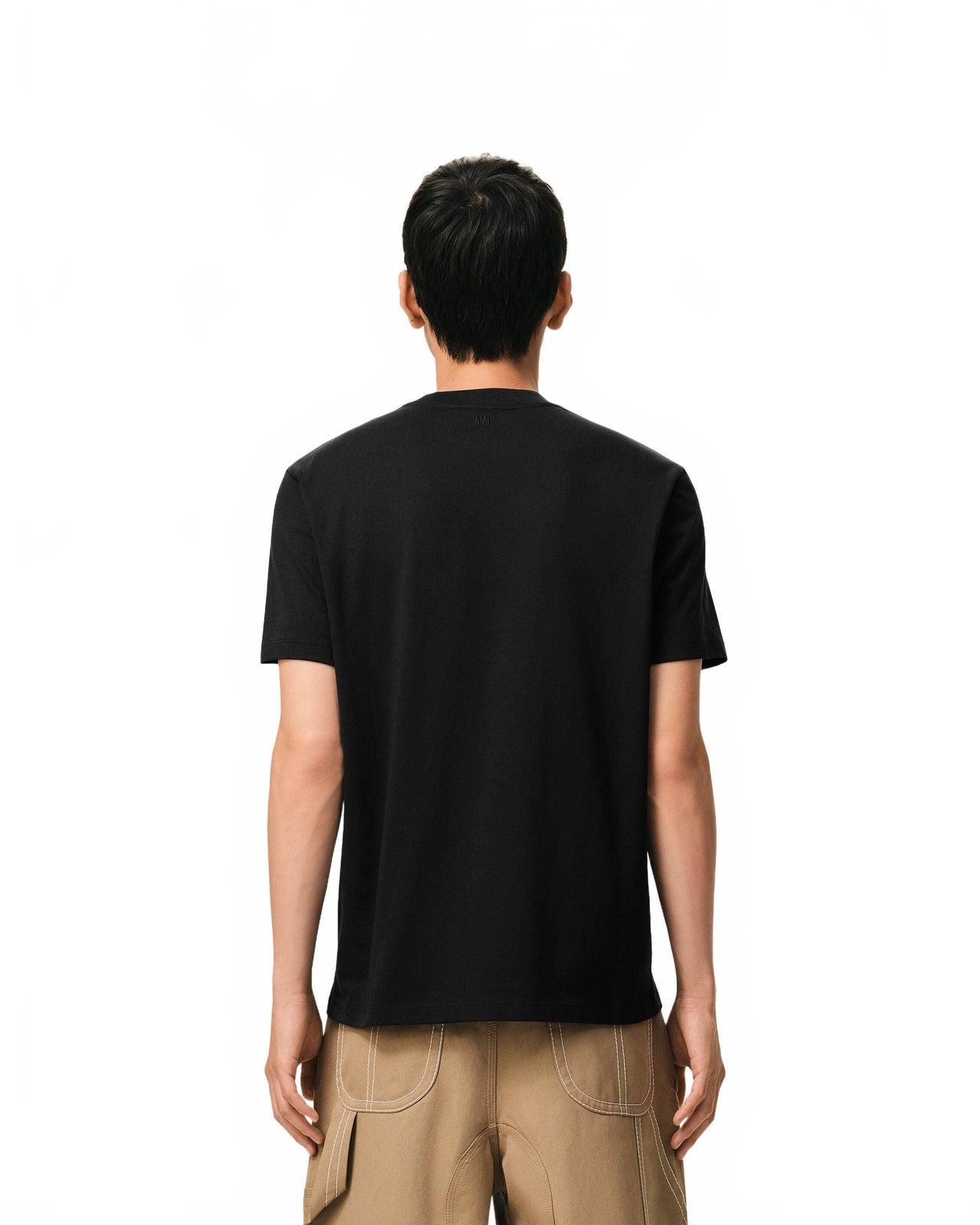 Tshirt Avec Ami De Coeur Contraste - Ami - Noir / Blanc Creme