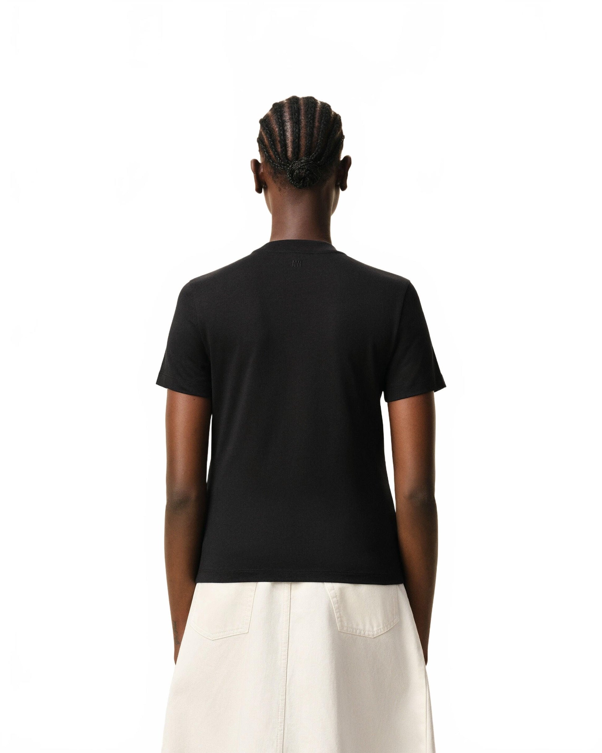 Tshirt Ami De Coeur Cropped - Ami - Noir / Blanc crème