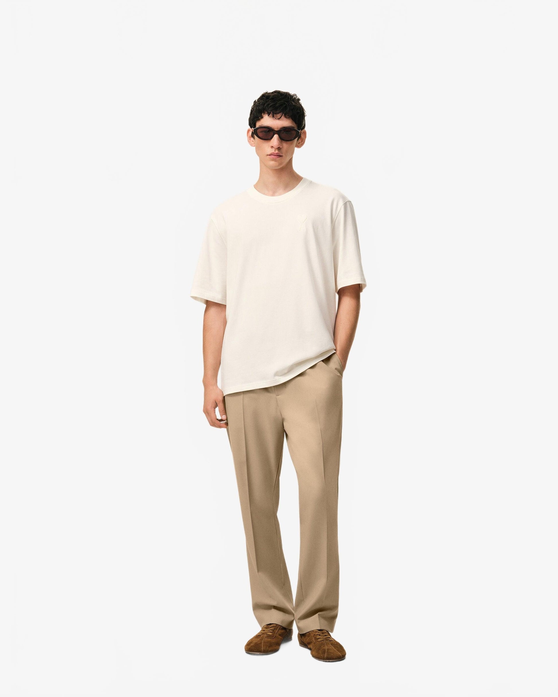 Pantalon Taille Elastiquee - Ami - Beige Taupe