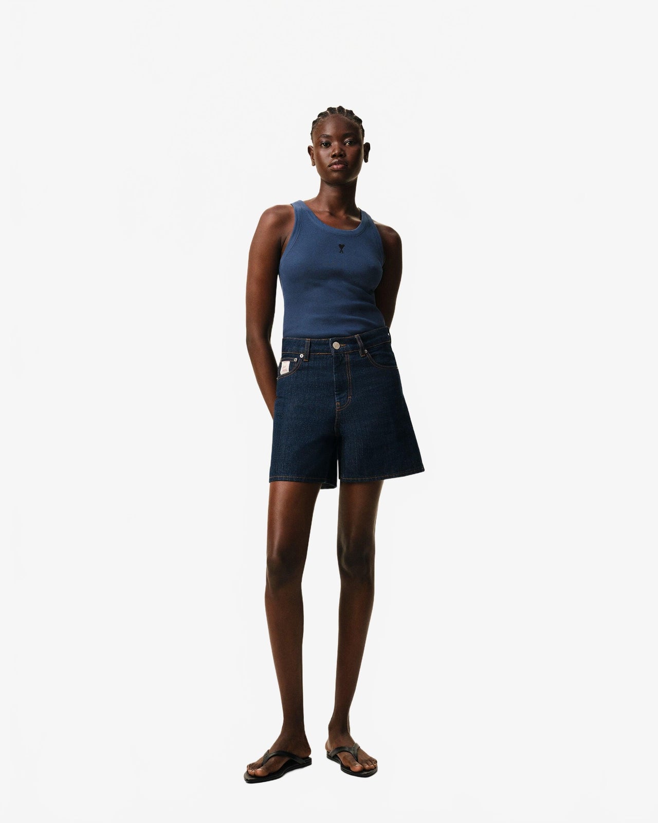 Debardeur Avec Ami De Coeur Contraste - Ami - Encre