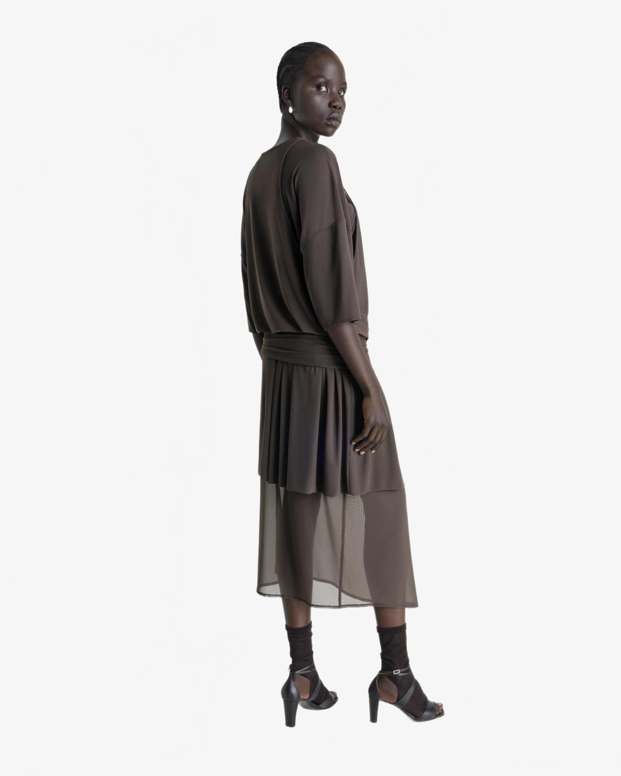 Double Layer Dress - Lemaire - Brown