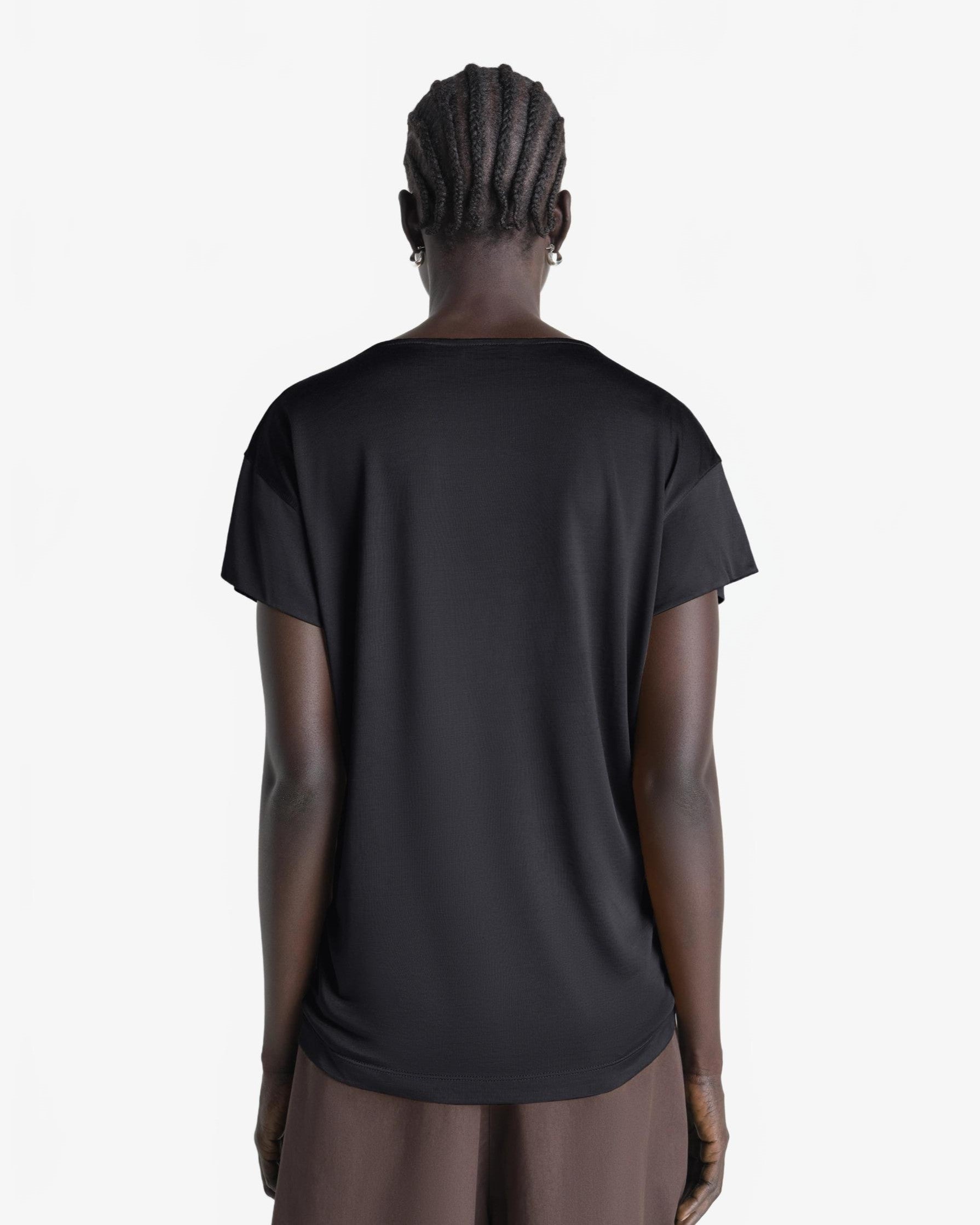 Short Sleeve Foulard Top - Lemaire - Urchin