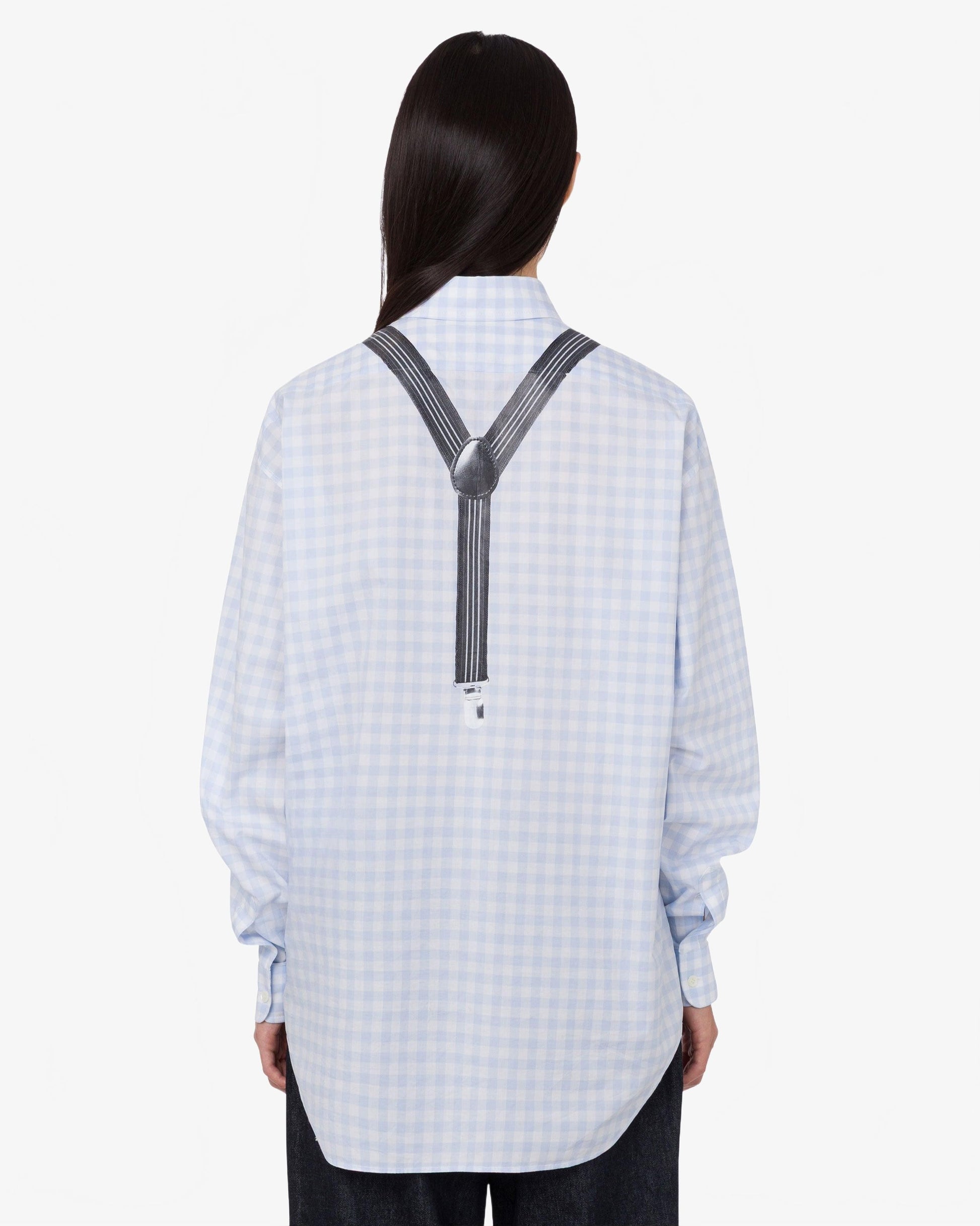 Chemise Vichy En Coton Imprimé - Moschino - Multi Violet