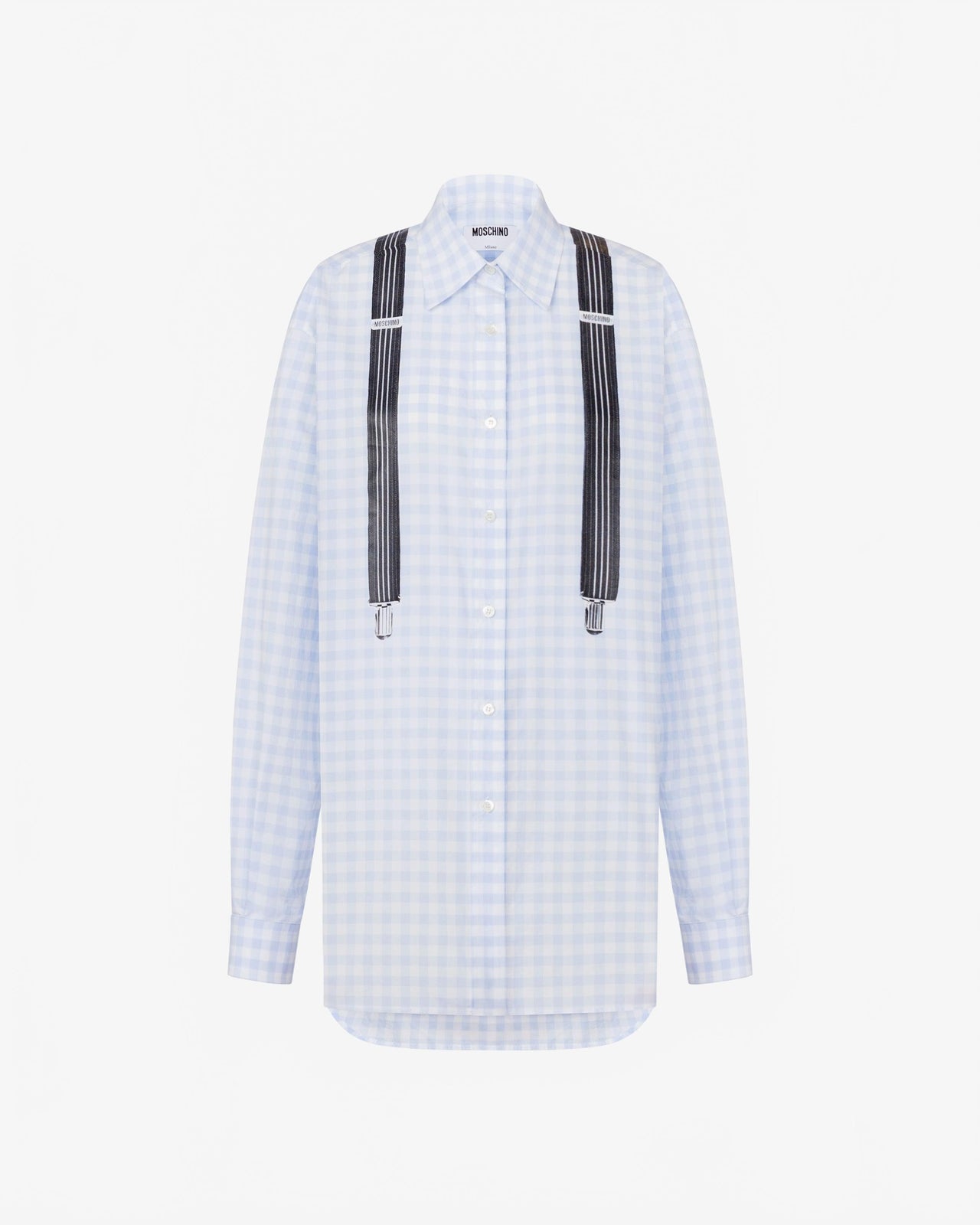 Chemise Vichy En Coton Imprimé - Moschino - Multi Violet