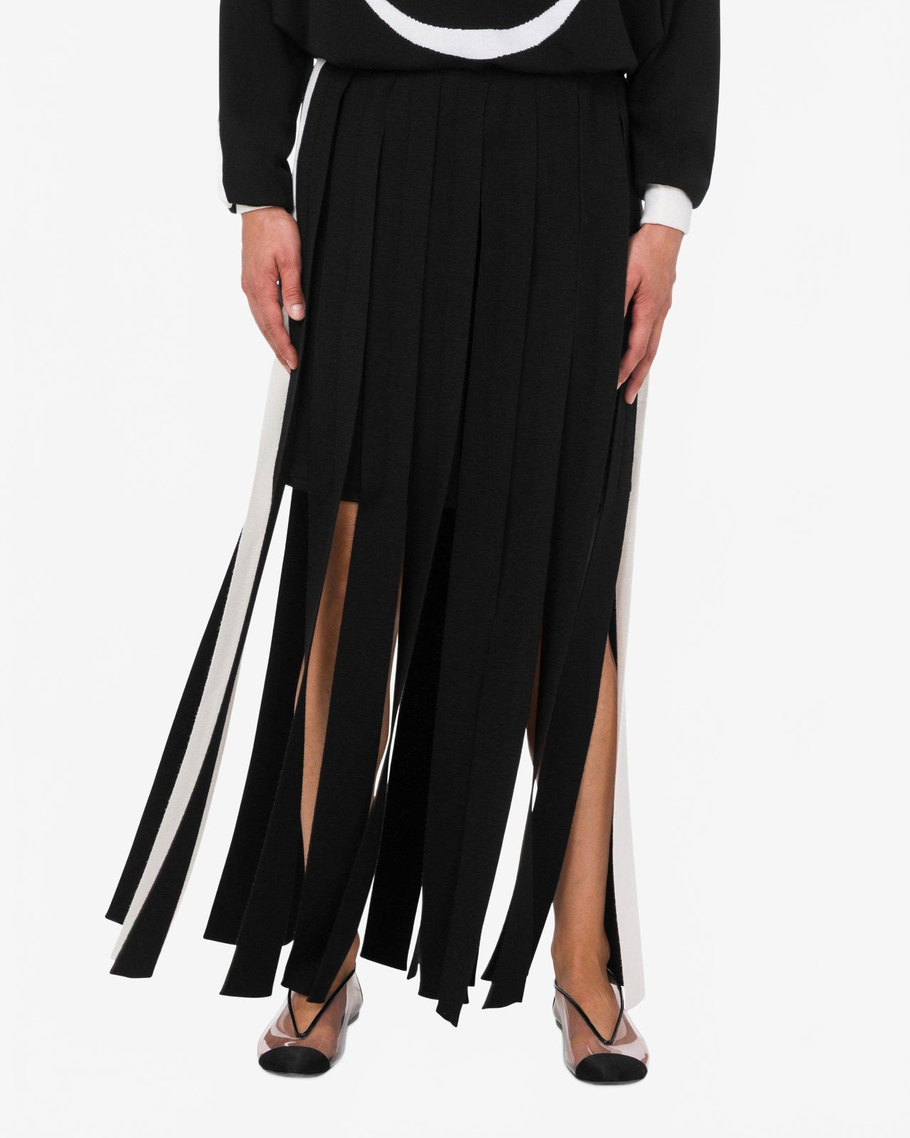 Jupe en Laine Mérinos - Moschino - Noir