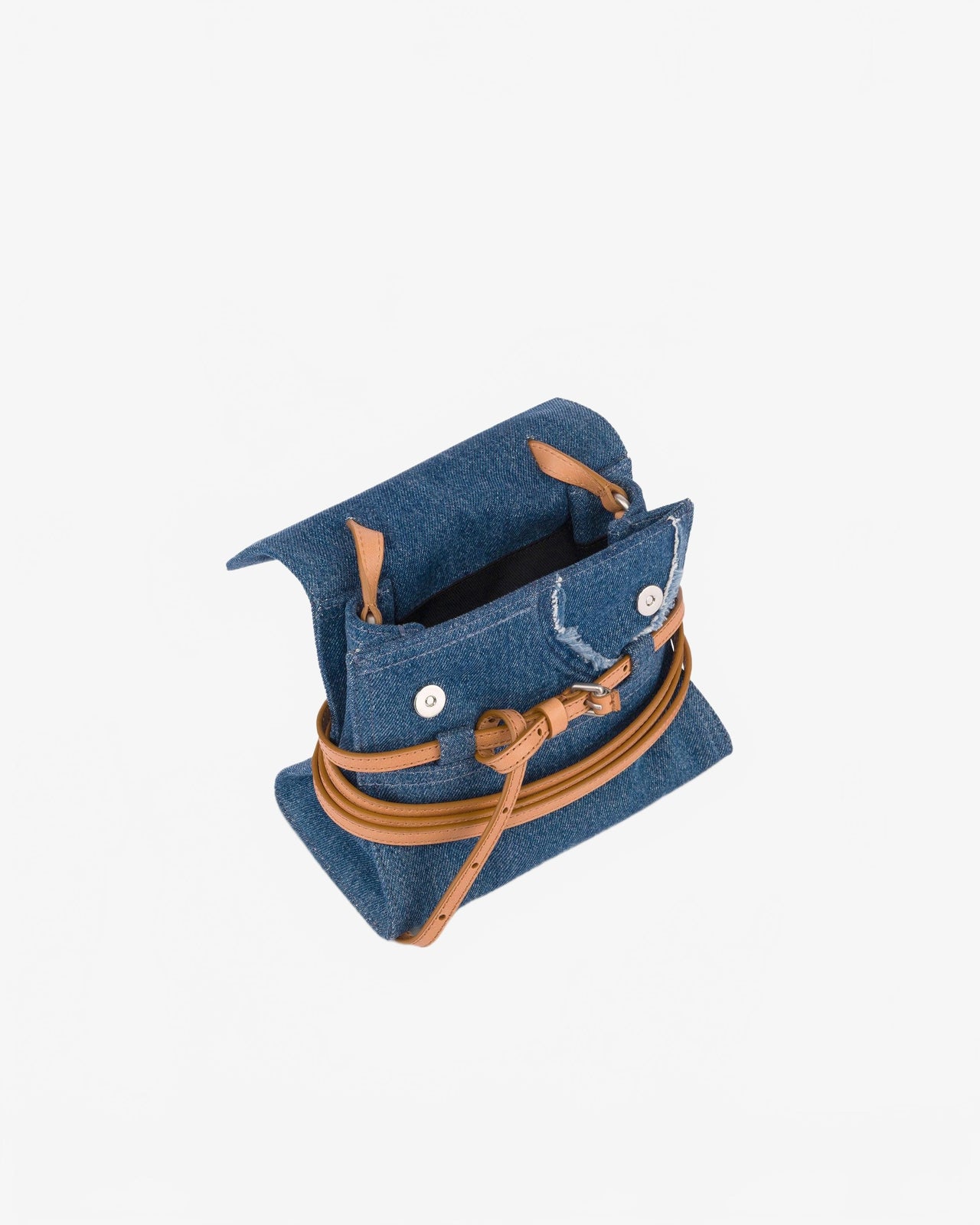 Tie Me Small Denim Coeur - Moschino - Denim