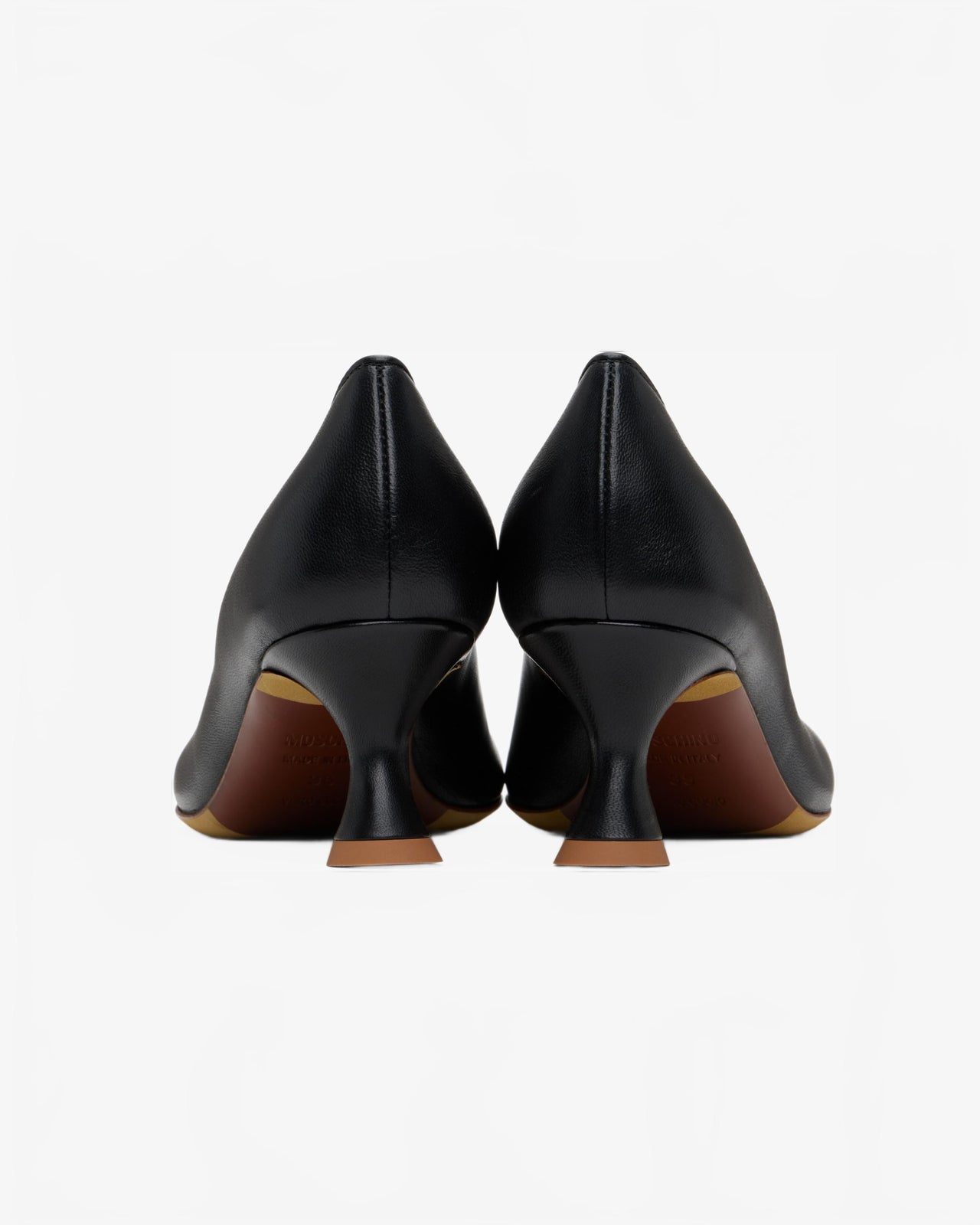 Escarpins En Cuir Canard - Moschino - Noir