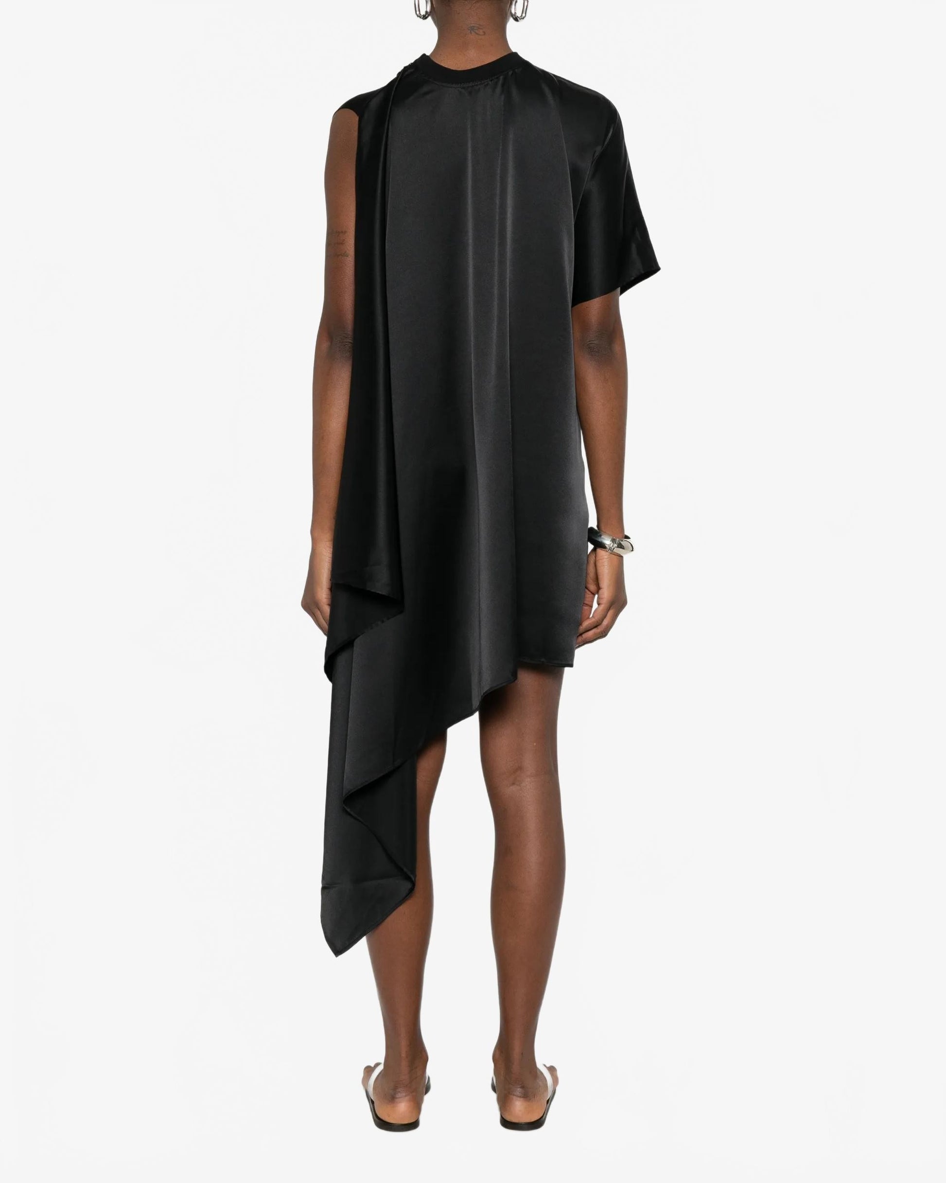 Zero Waste Draped Dress - Coperni - Black