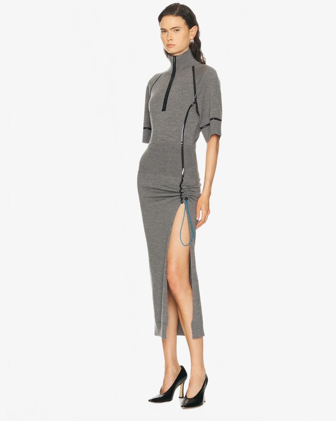 Tech Merino Dress - Coperni - Grey