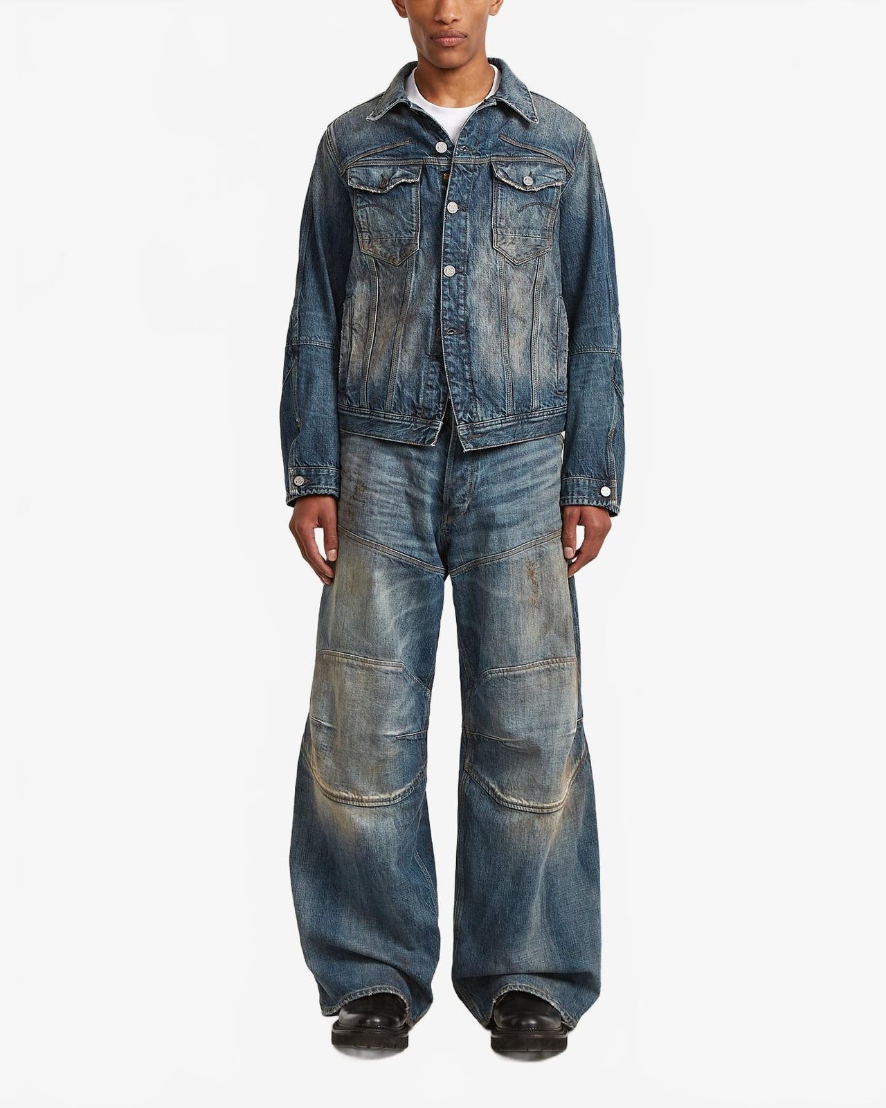 RR 5620 3D Biker Baggy - G-Star - Bleu Foncé