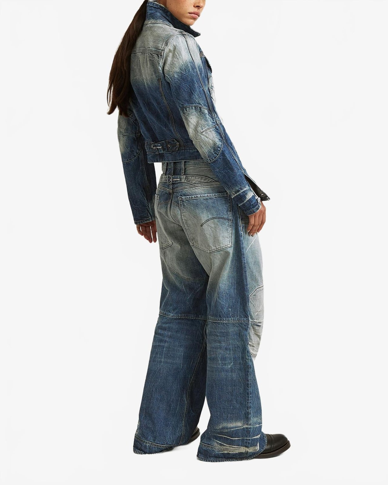 RR 5620 3D Biker Baggy Wmn - G-Star - Bleu Fonce