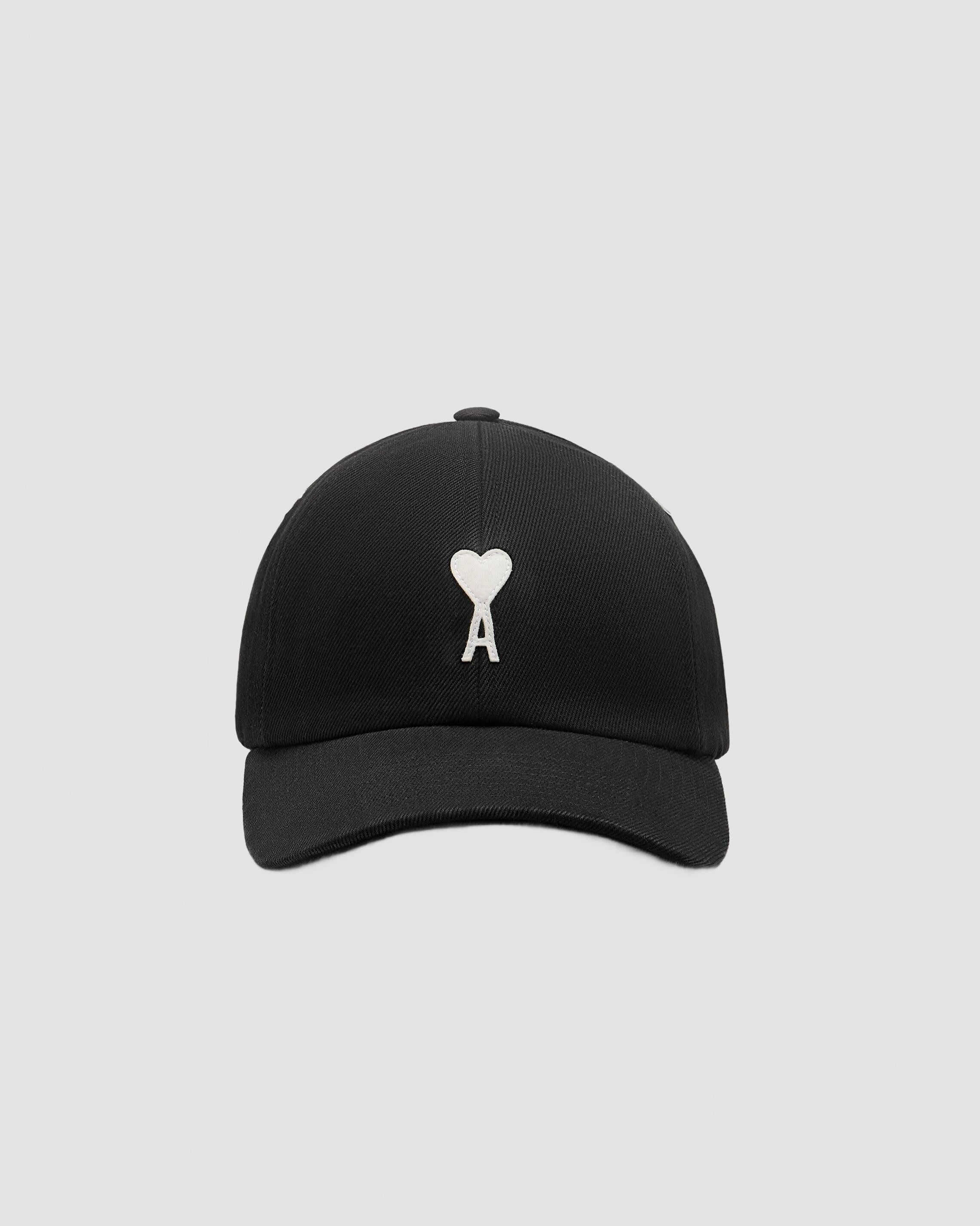 ami paris キャップ黒 Ami De Coeur Cotton Delave Cap - Ami - Black - JoggingJogging